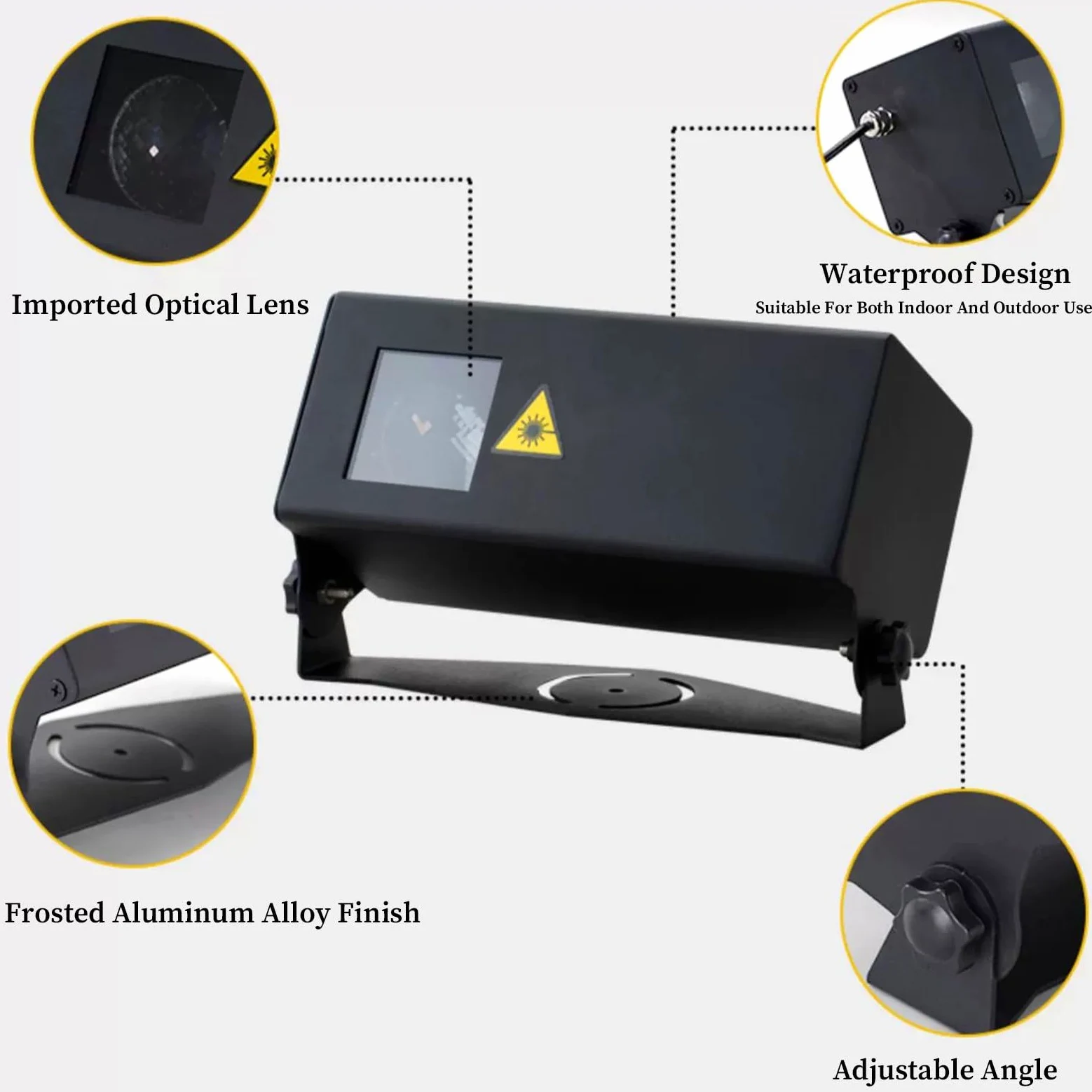 Proiettore Star Light Show con telecomando, funzione temporizzazione, impermeabile IP65, 15 W, arancione, per vacanze, feste, matrimoni, decorazioni da giardino