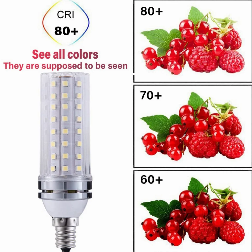 RYTM Lampadine LED, lampadina a mais con base E12/E14, 16 W 1000 LM, 20 W 1300 LM, equivalente a 160/200 Watt, 3000 K 4000 K 6000 K Non dimmerabile CA 85 V ~ 265 V (confezione da 10)