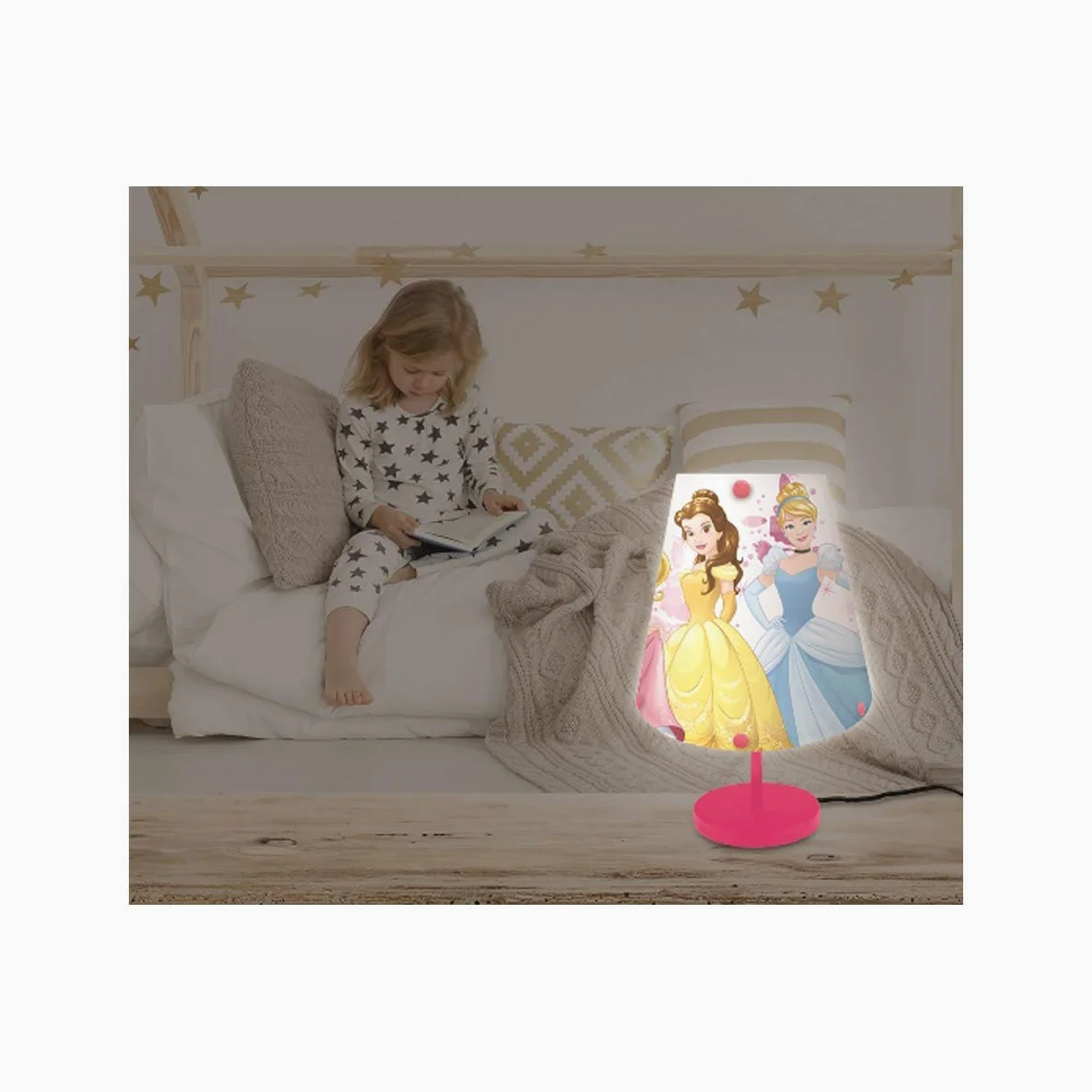 Lexibook Disney Princess - Lampada datavolo, Luce decorativa con Disney Princess - LT010DP