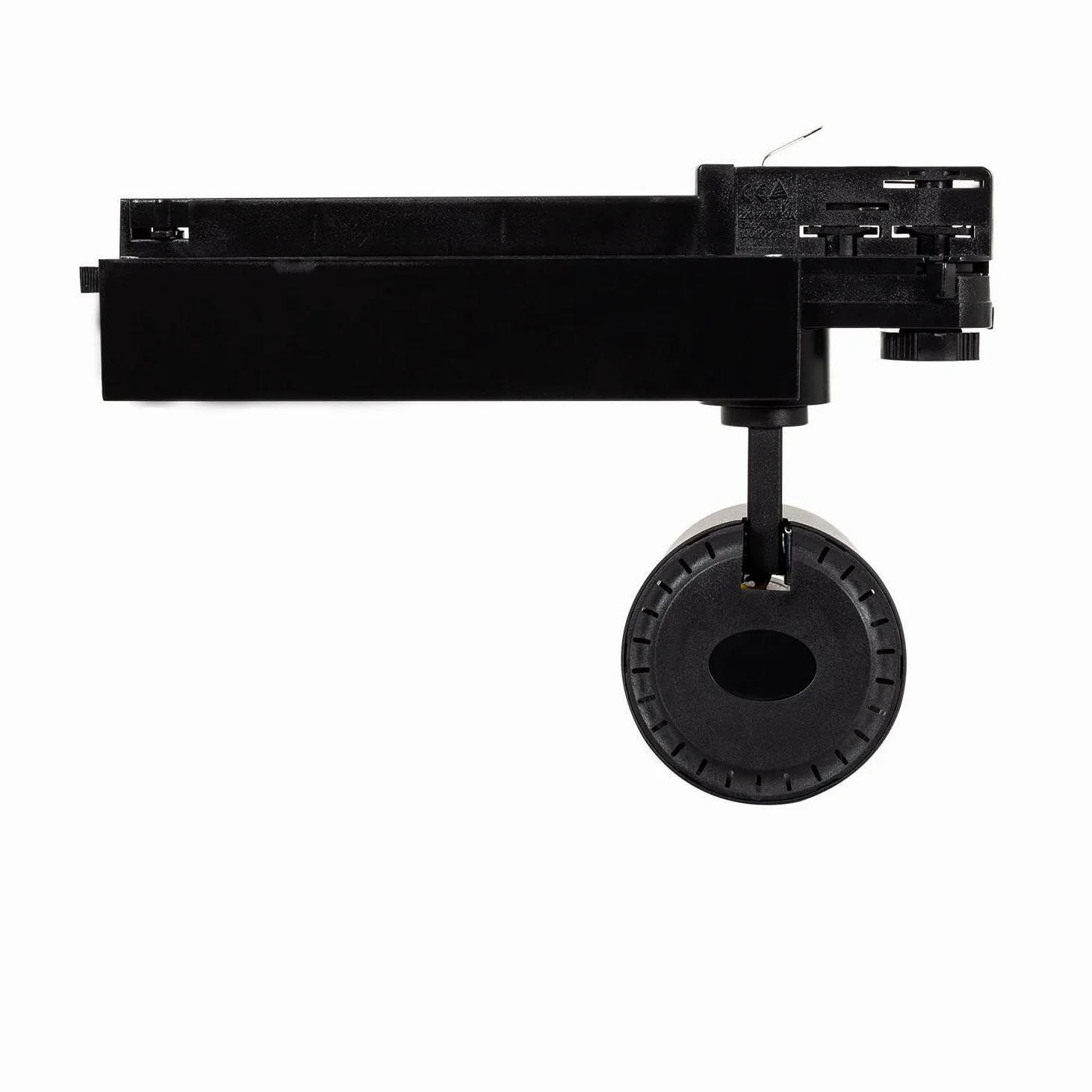 LEDKIA LIGHTING Faretto LED Binario Trifase 30W Regolabile Wolf Multiangolo 15-60º Nero 3000K Bianco Caldo