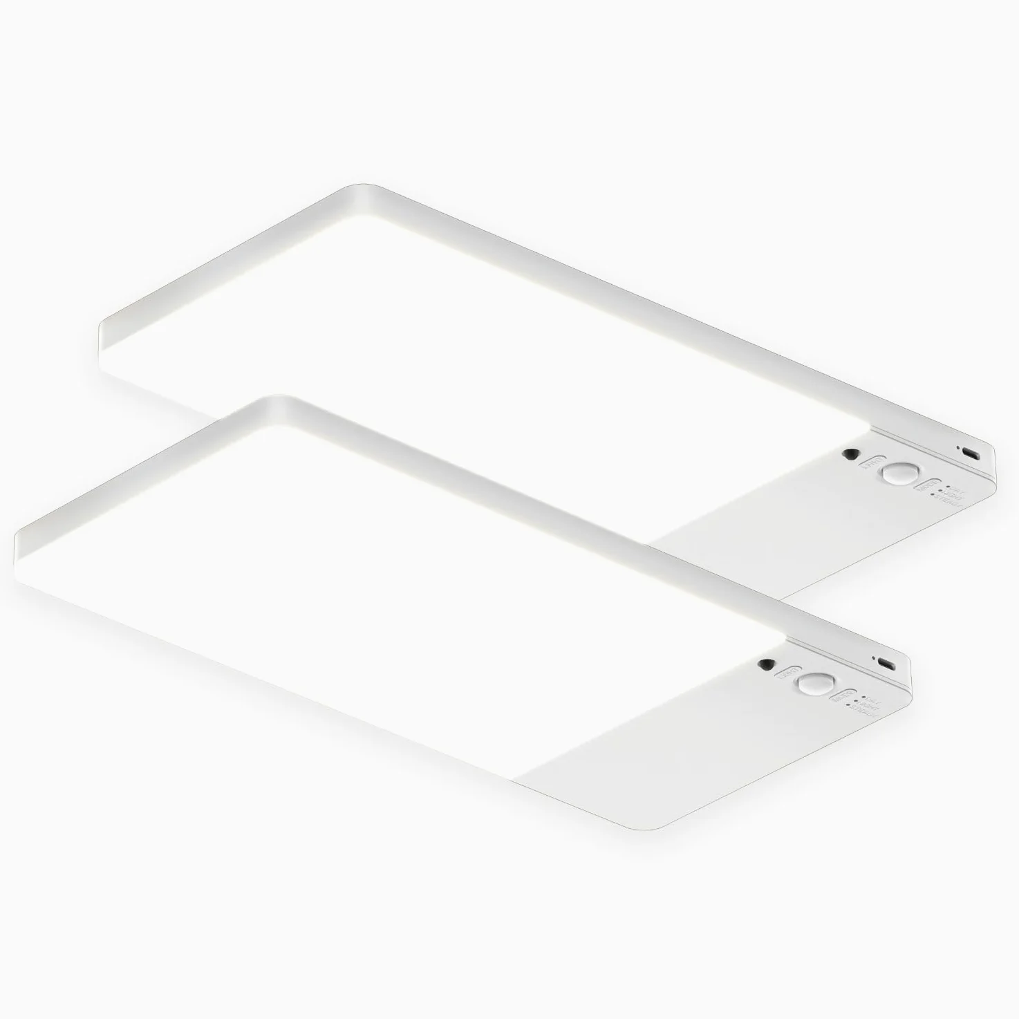 FULEN Lampada da soffitto ricaricabile con aggiornamento del rilevatore di movimento, luce per armadio con batteria da 12000 mAh, doccia a LED, bagno, cantina