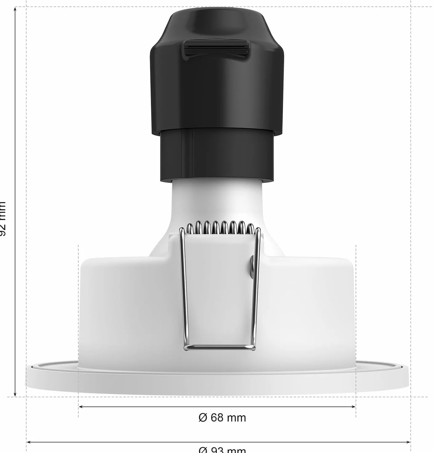 Philips Hue White Ambiance Adore, Faretto LED Smart da incasso, luce da bagno dimmerabile, Rotondo, Bianco, 3x4.2W, Telecomando Dimmer Switch incluso