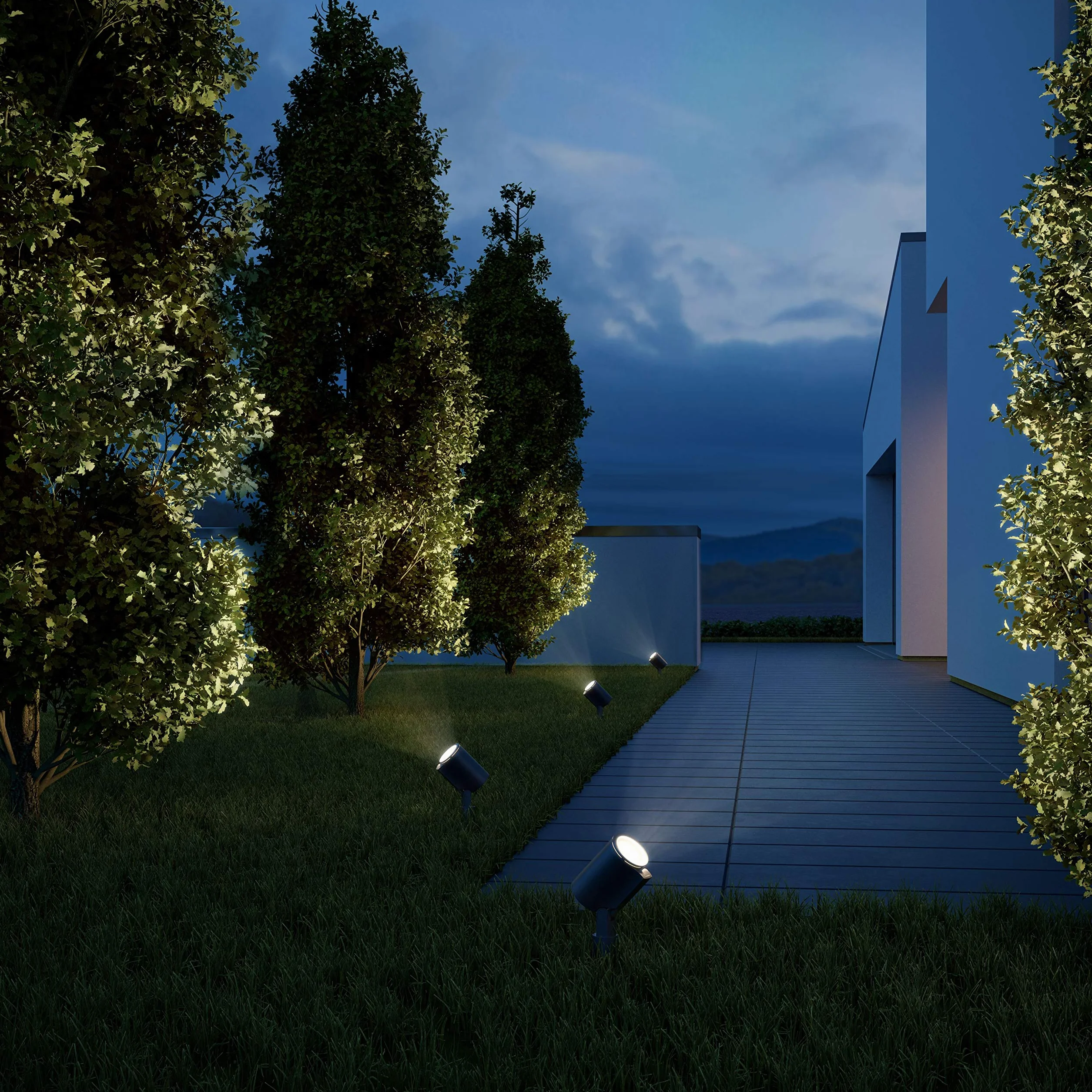 Steinel Faretto a LED Spot Garden N, con Picchetto di Terra Alluminio, Antracite 7,86 W, 230 V