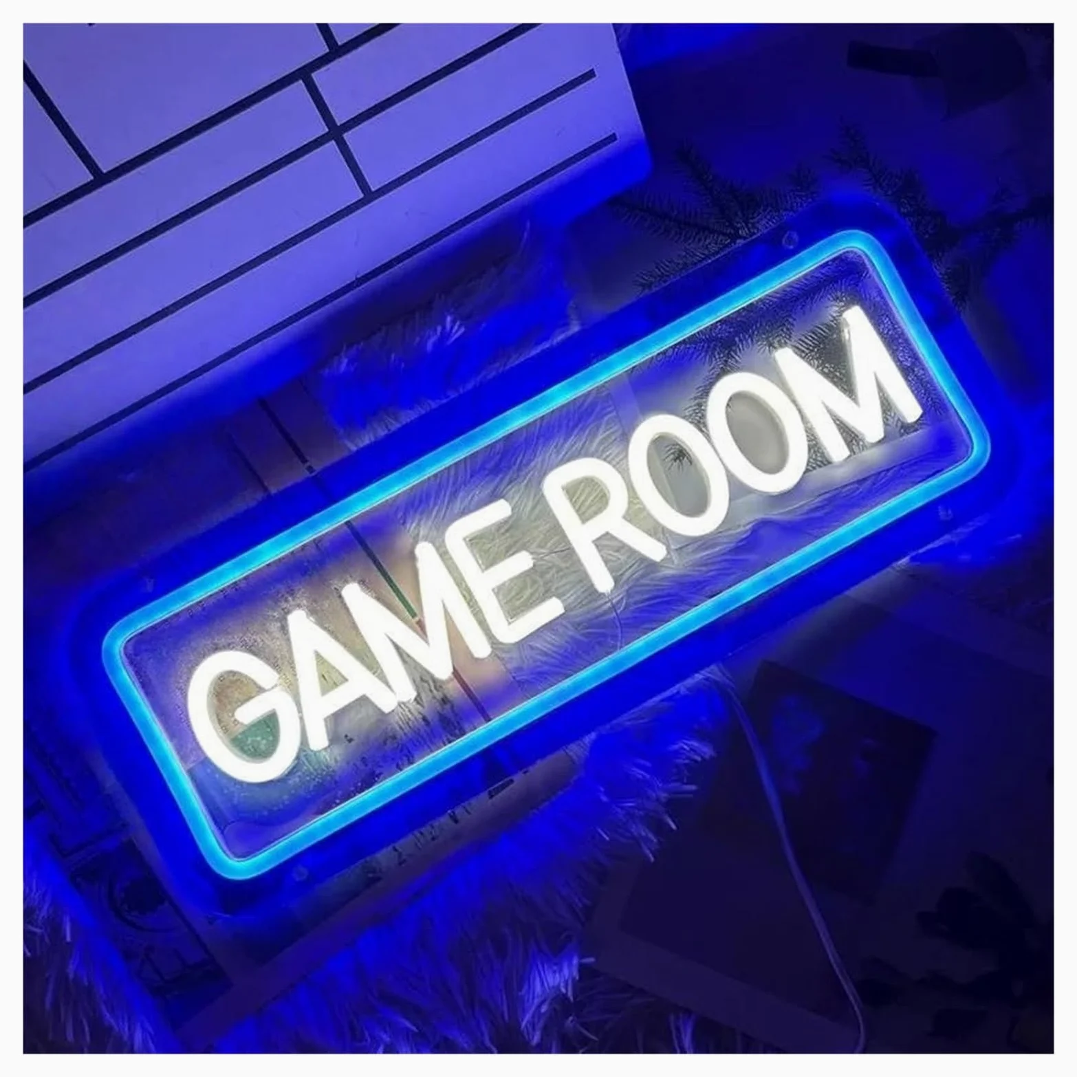Luci al Neon Da Parete Insegna Al Neon Per Sala Giochi, Insegna Al Neon Per Videogiochi, Luce A, Decorazione Da Parete Per Cameretta Dei Bambini, Personalizzata Per Neon 30x11cm(UN)