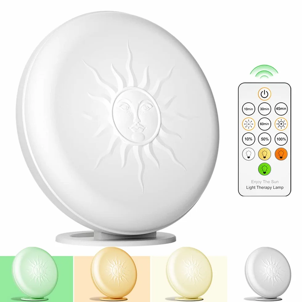 lampada diurna,10.000Lux,Lampada Naturale Alla Luce solare,Con Timer,Telecomando