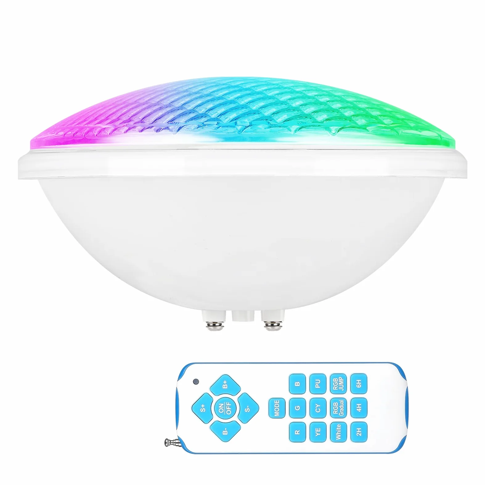 COOLWEST 54W LED Illuminazione della piscina, luce subacquea RGB Multi Color LED Pond Illuminazione, PC Impermeabile 12V AC/DC con telecomando per piscina o spa del bagno dell'acquario