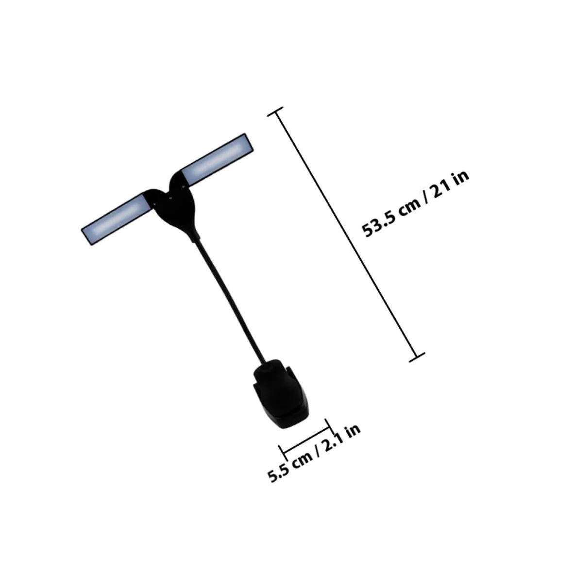 Hemobllo Lampada LED Luce Morbida e Protezione per Occhi per Spartiti da Pianoforte Clip Regolabile Ricaricabile USB, per Pratica Musicale e Studio di Strumenti