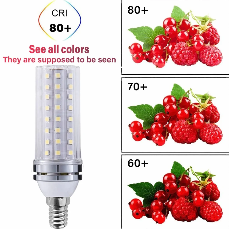RYTM Lampadine LED, lampadina a mais con base E12/E14, 16 W 1000 LM, 20 W 1300 LM, equivalente a 160/200 Watt, 3000 K 4000 K 6000 K Non dimmerabile CA 85 V ~ 265 V (confezione da 10)