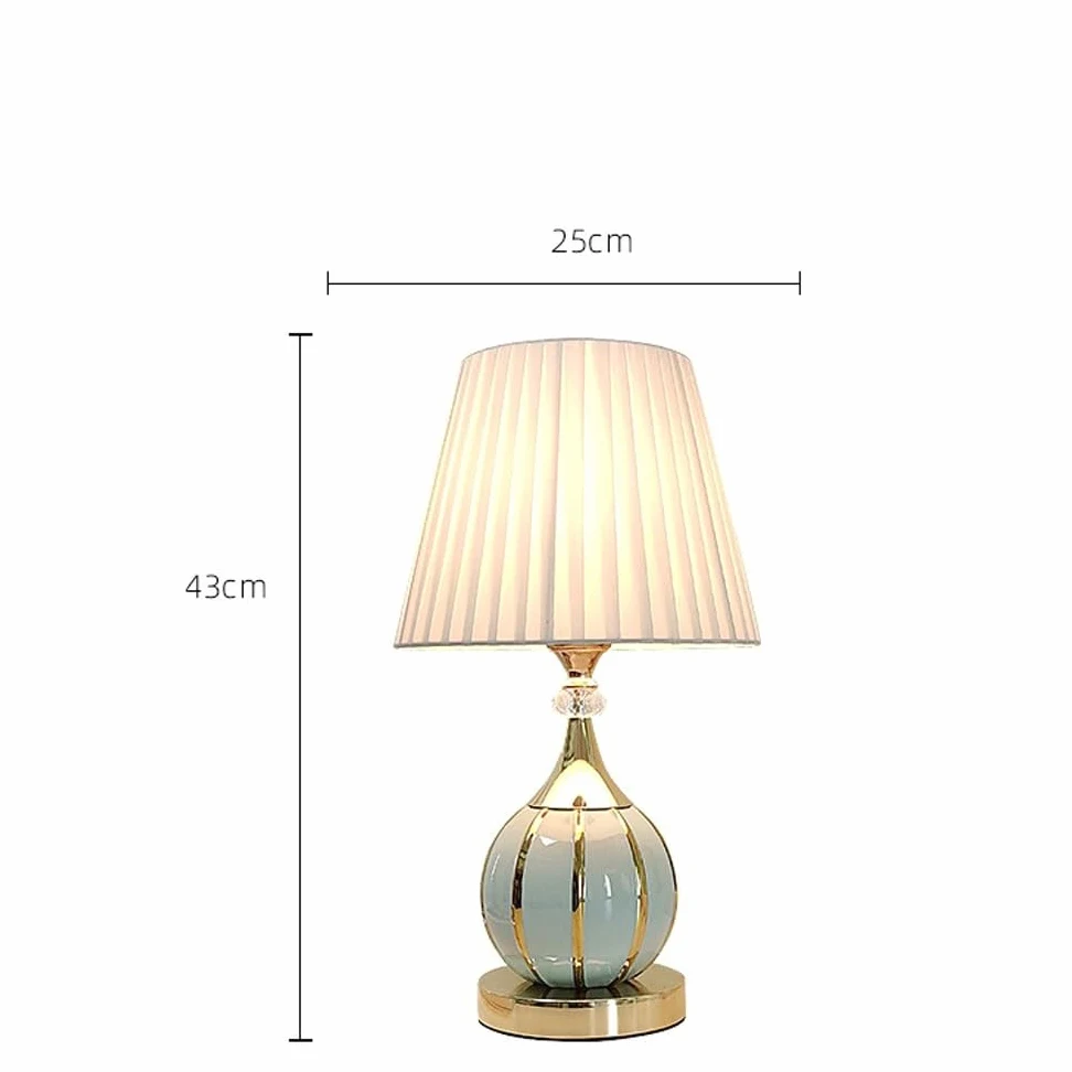 Strumenti di illuminazione Lampada da scrivania, comodino, camera letto, ceramica, atmosfera nuziale Camera da letto