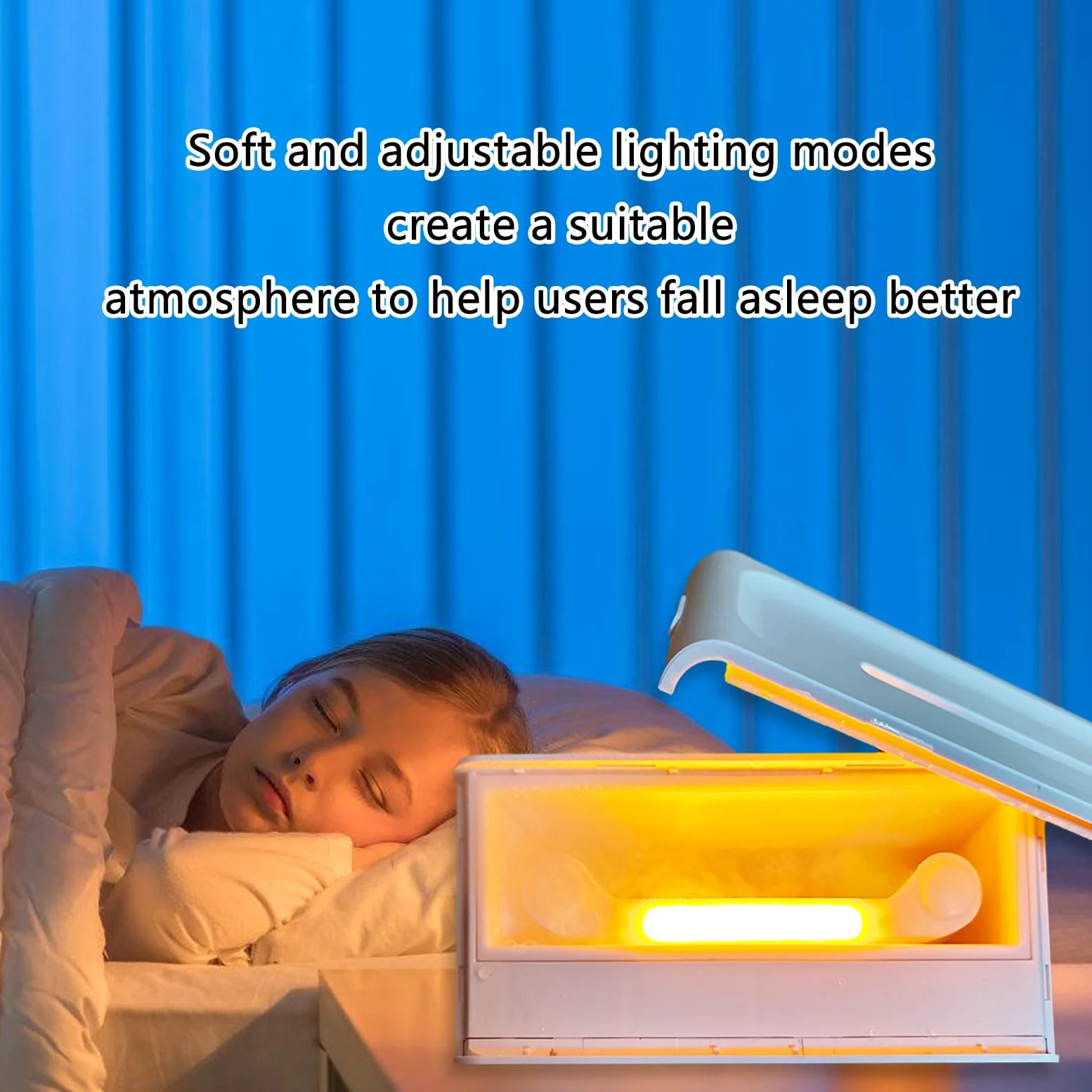 Diffusore moderno di aromaterapia e lampada notturna con suono ad alta fedeltà per uso domestico e ufficio