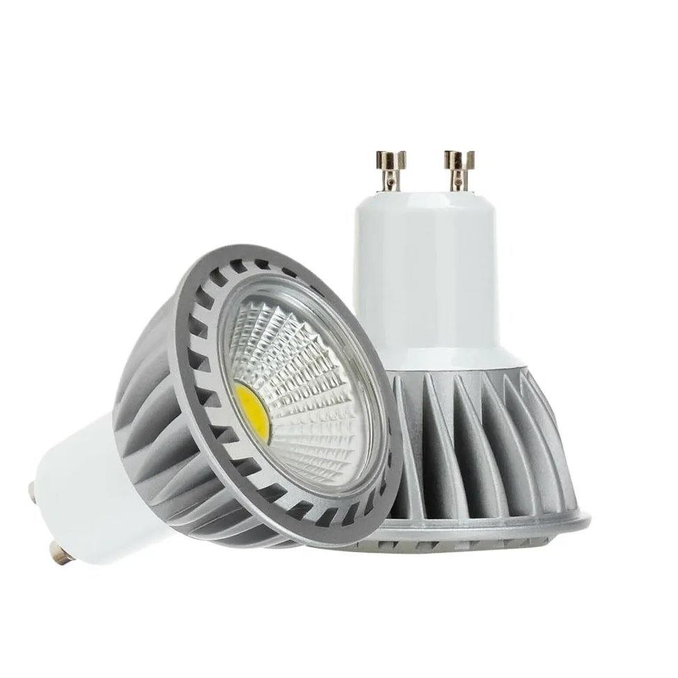 Luci, Confezione da 5, faretto LED COB 6W GU10/E27 AC85-265V Lampada in Alluminio Non dimmerabile, lampadine per Uso Domestico