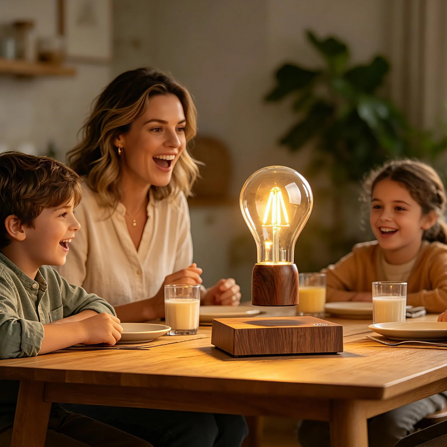 levitazione magnetica fluttuante lampada da tavolo a LED lampadina senza fili per regali unici, arredamento della camera, luce notturna, scrivania arredamento casa ufficio Tech giocattoli