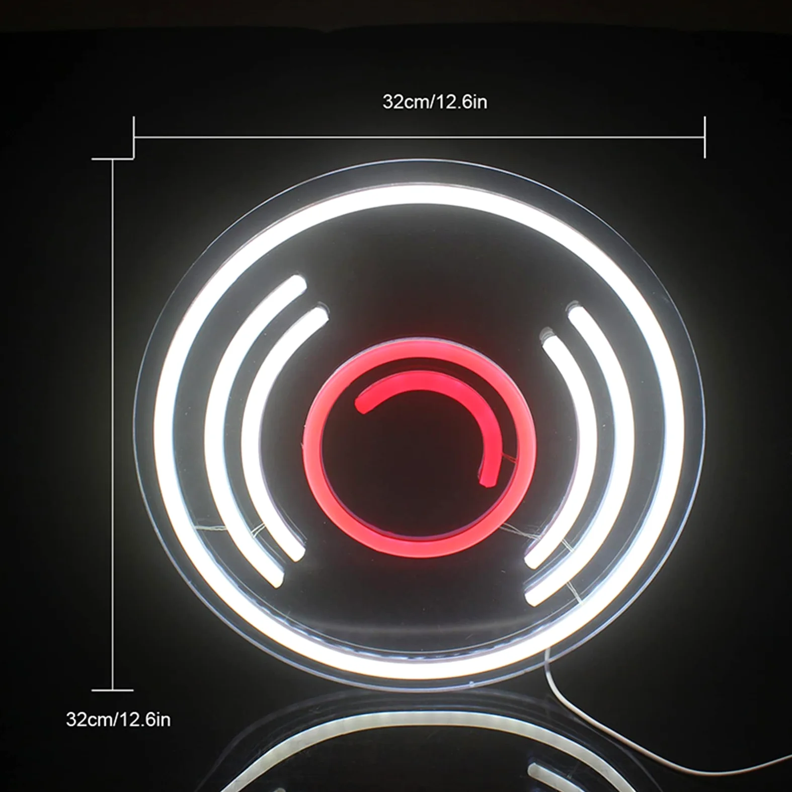 Insegne al Neon a LED Illuminazione CD Record Wall Hanging Art Lampade notturne Insegne al Neon Personalizzate Negozio Music Bar Music Room Decor Alimentato Tramite USB