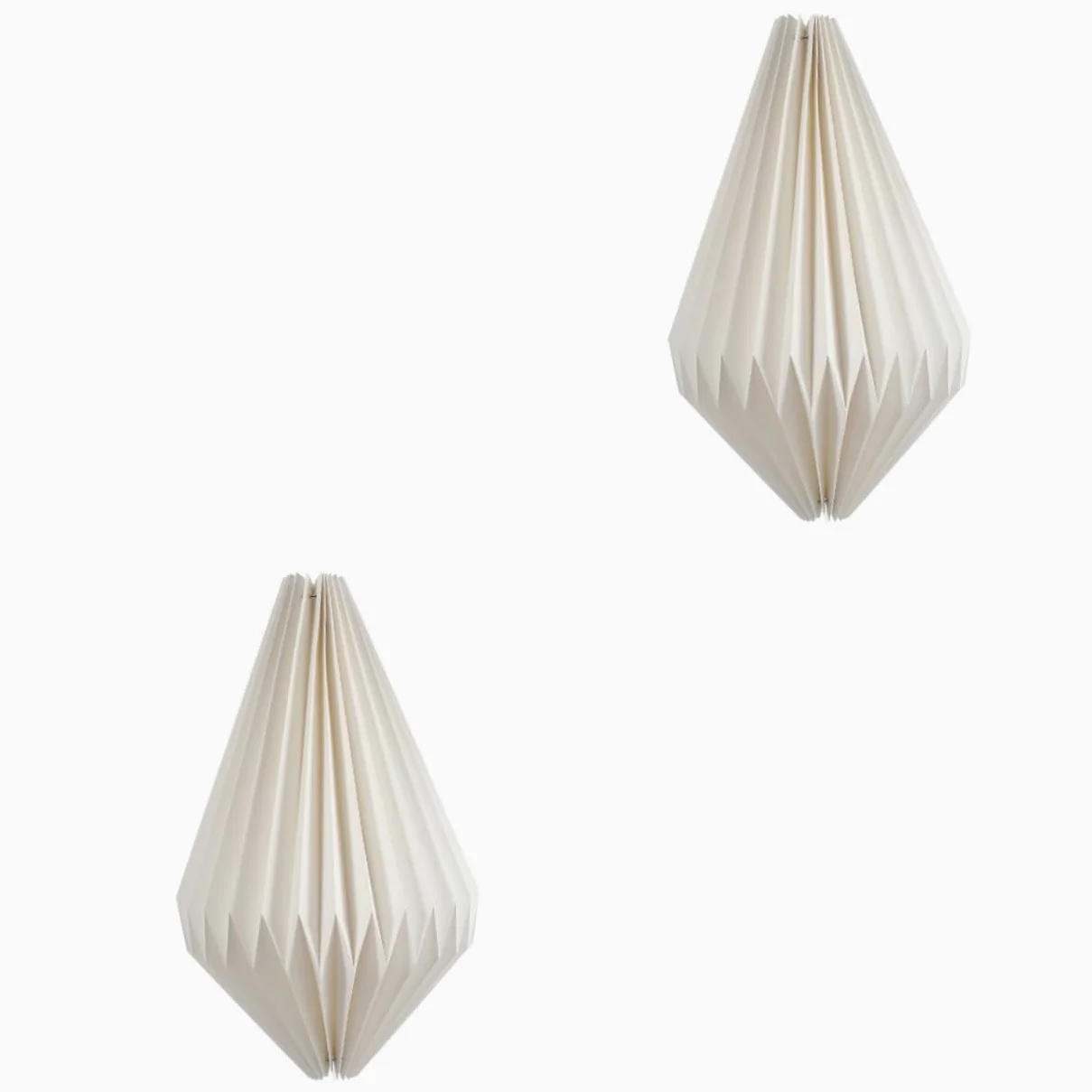 FRCOLOR 2pezzi Paralume Origami Copertura Luminoso Per Lampade Stile Semplice e Creativo Per Camera Da Letto e Ambienti Accoglienti