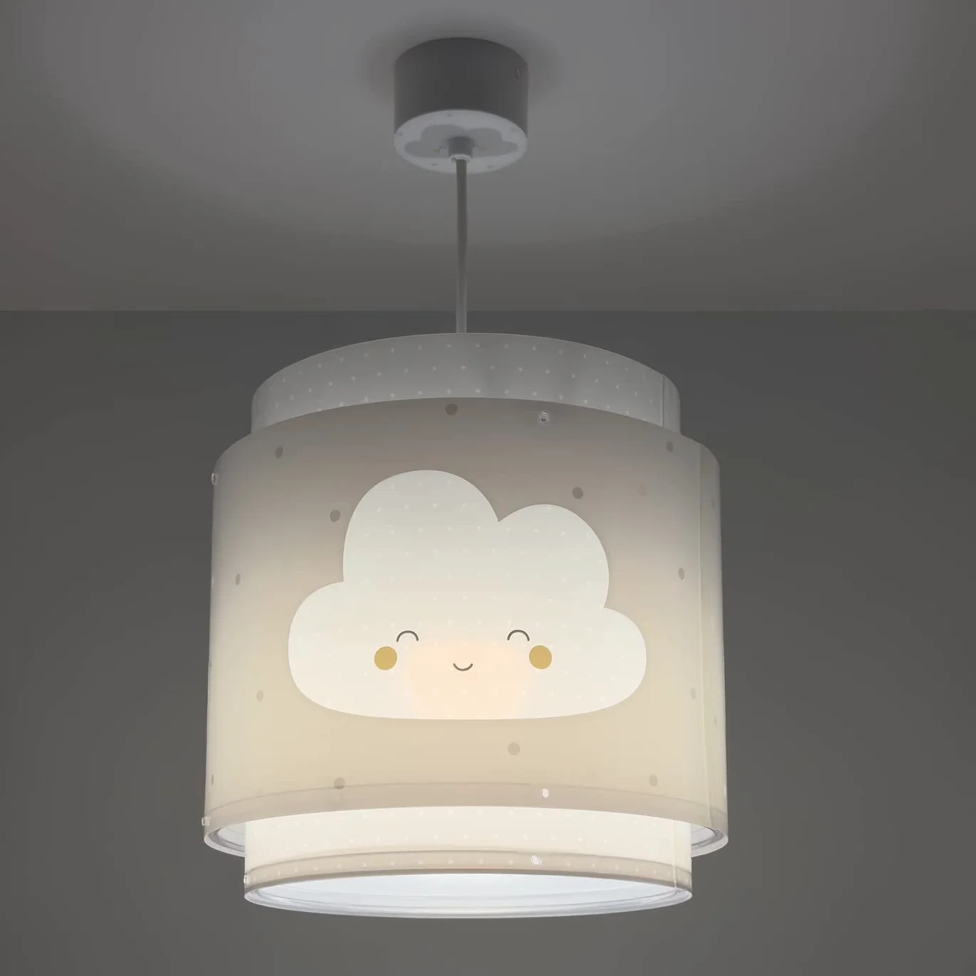 Dalber Lampada da soffitto a sospensione per bambini Baby Dreams Nuvola grigia