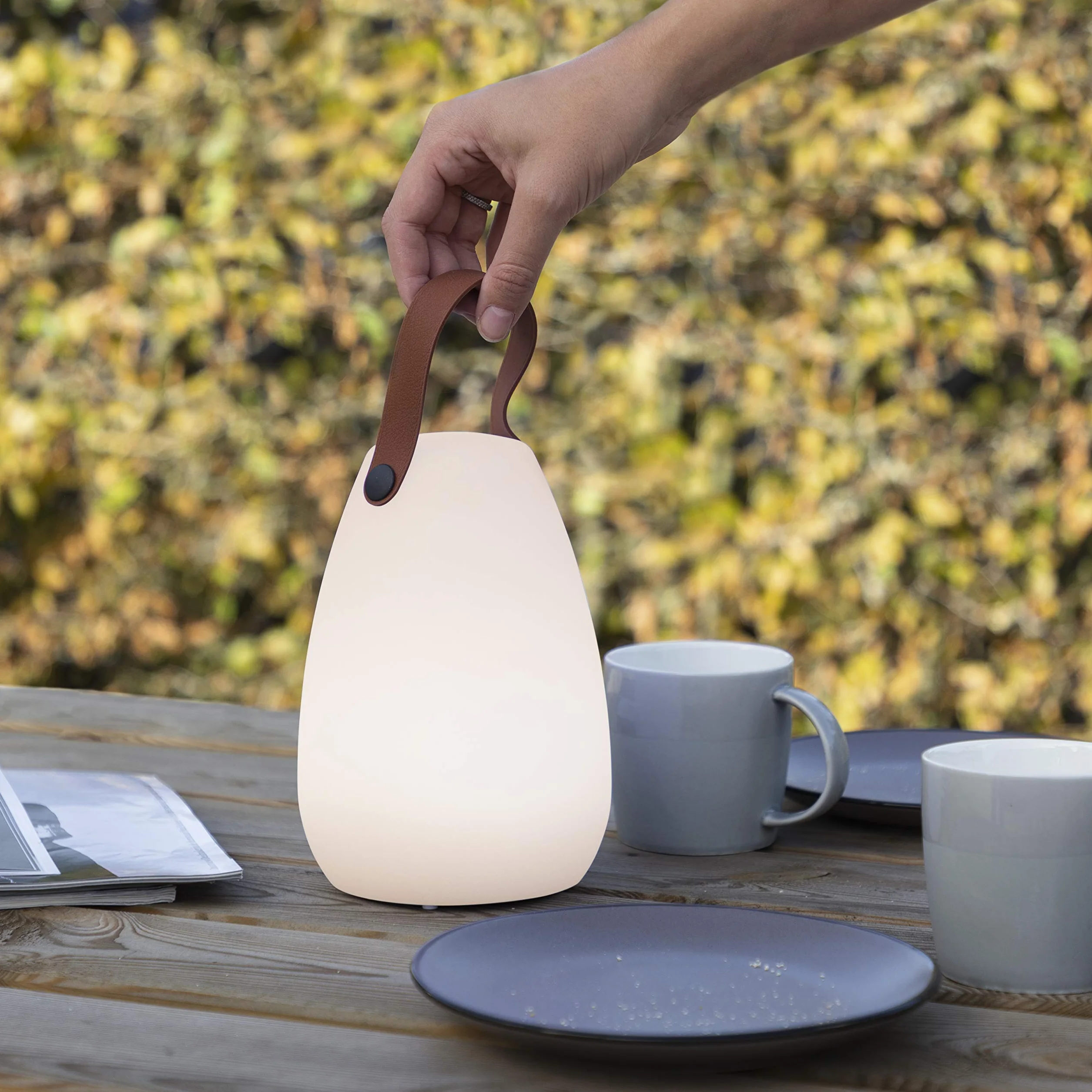 Smartwares Lampada da Tavolo Ricaricabile Multicolore OOO-50002, 7 colori, Adatta ad esterni, IP44