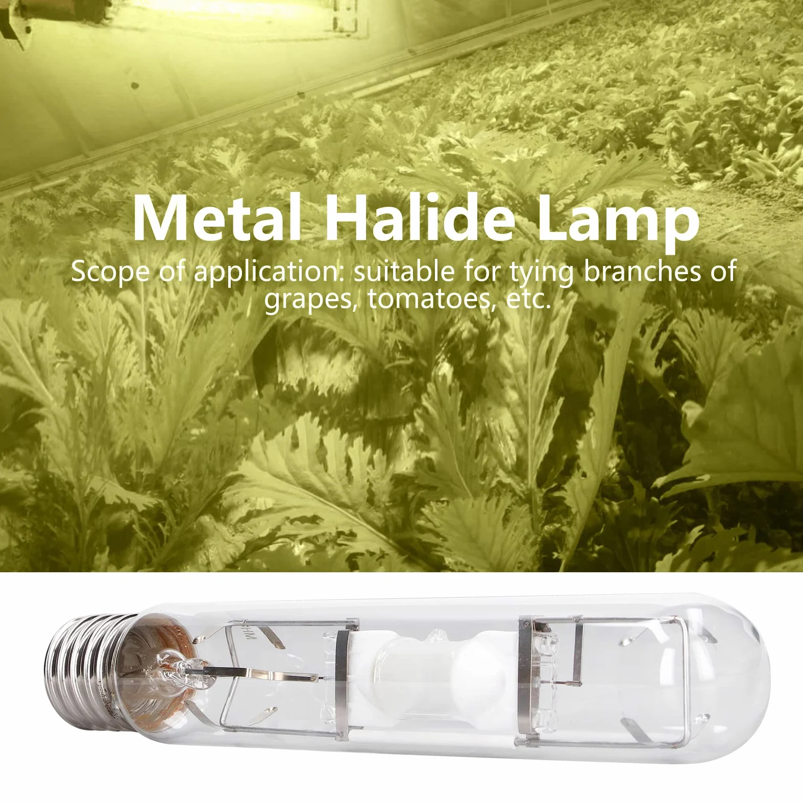 Fyearfly Lampada ad alogenuri metallici, lampada ad alogenuri metallici 400W Sostituzione della lampadina a basso consumo energetico da 110V a 240V