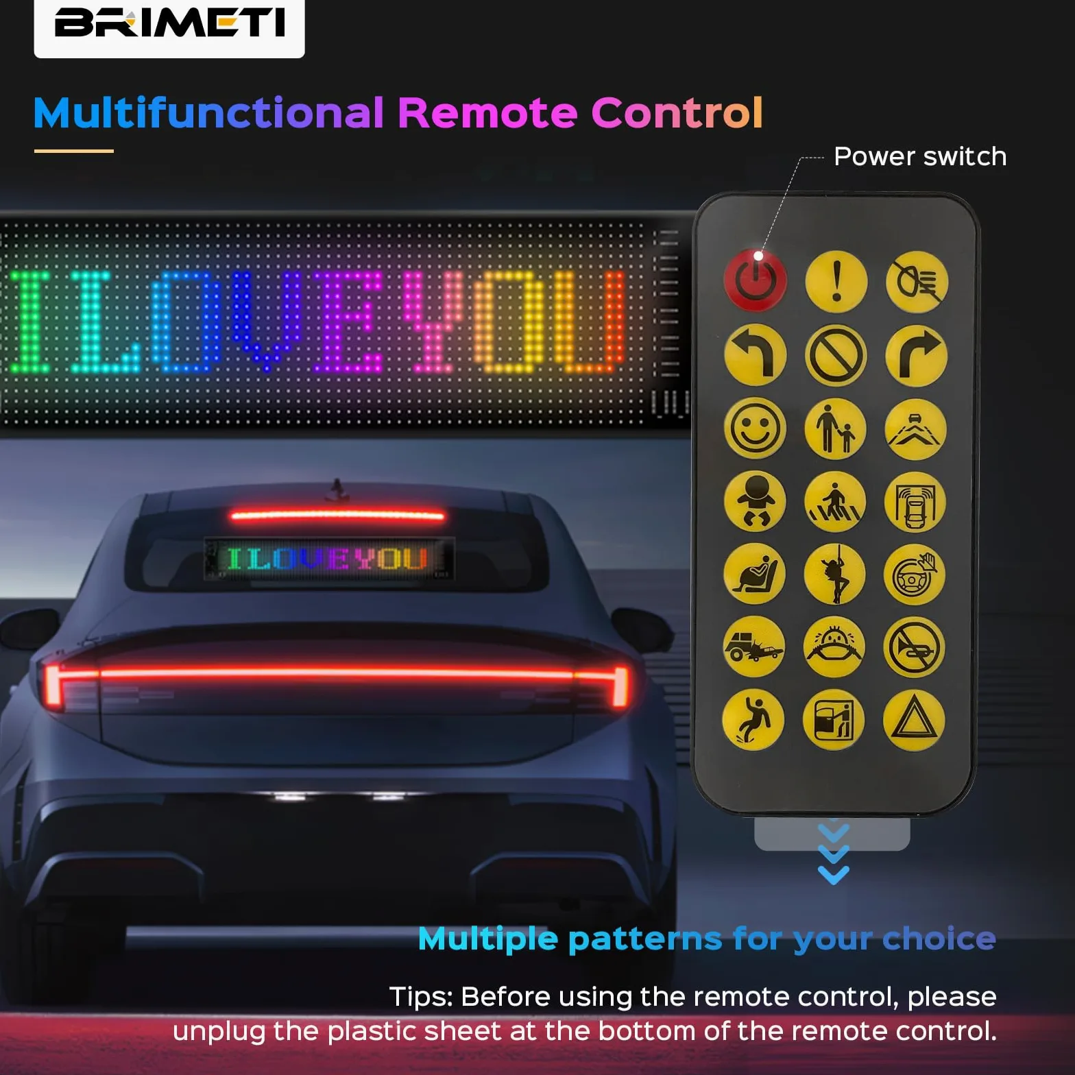 Insegna Luminosa LED Pannello LED Programmabile 37.5x9cm USB 5V Schermo Flessibile Scorrimento Matrice con Bluetooth APP Controllo Display per Auto Bar Negozio Festa Decorazione