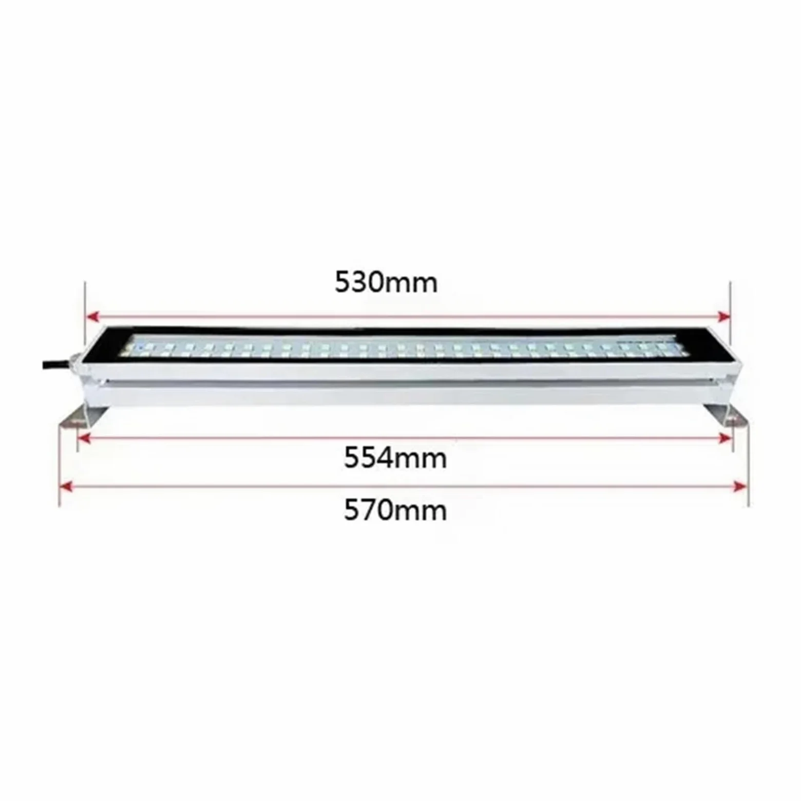 Luce for officina a LED in lega di alluminio 110V-220V 24V-36V IP65 IP67 impermeabile for tornio CNC industriale per macchine utensili da tornio(530MM,24V-36V)