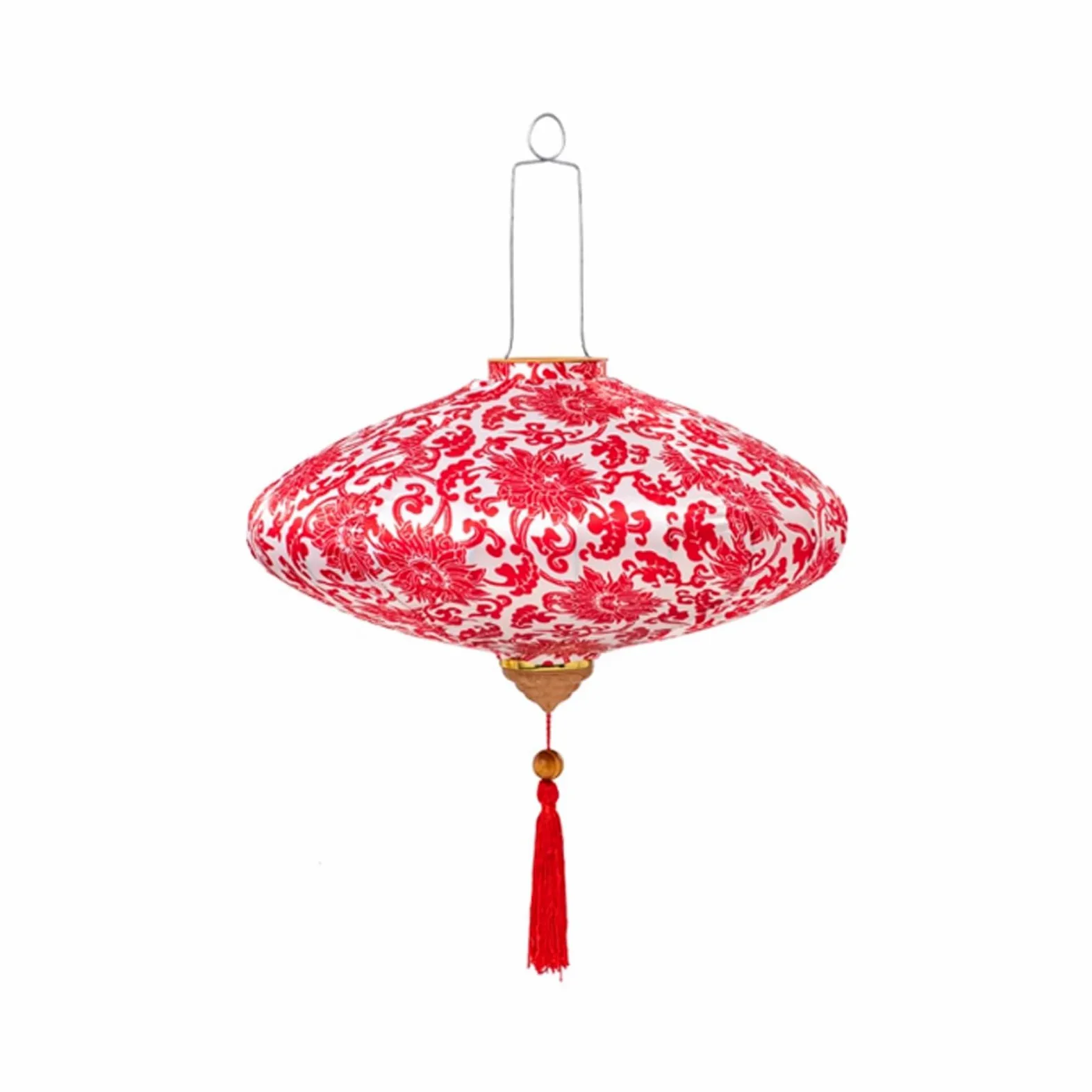 Lanterna di Seta Orientale, Lanterna Cinese Tradizionale di Seta Farol Lanterna da Esterno Lanterna Orientale appesa Lanterna Decorativa Giapponese vietnamita in Stoffa(12'')