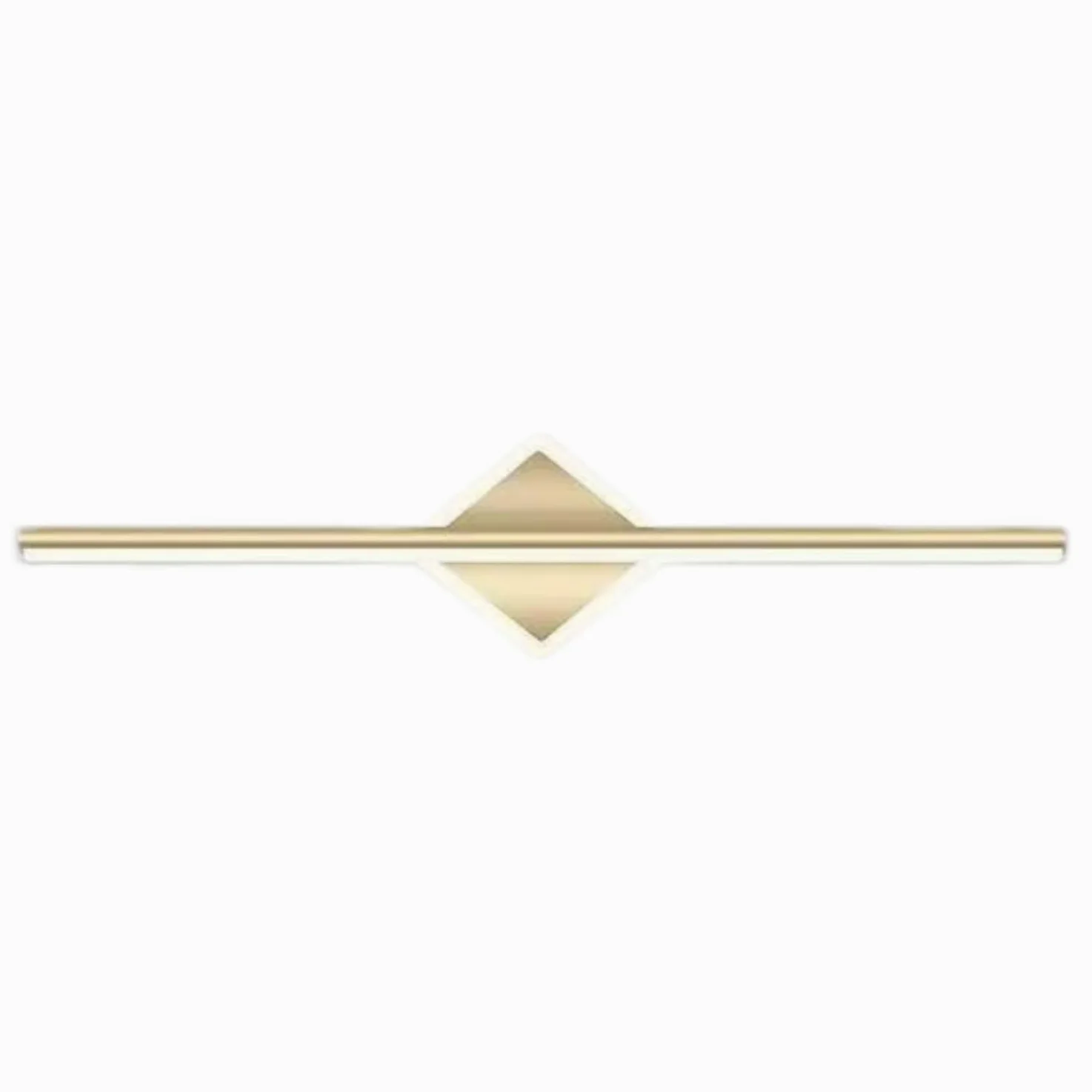 Luce specchio bagno Oro/Nero Lampada Specchio Bagno Luce per Specchio Bagno LED Moderna Illuminazione da Parete (Diamante d'oro, 80 centimetri)