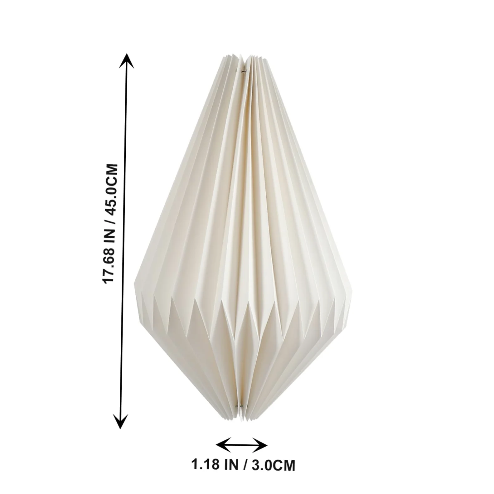 HOMSFOU 2pezzi Lampada Sospensione Origami Paralume Decorativo Per Chandelier e Illuminazione Domestica Materiale Sicuro e Inodore Stile Creativo Per Soggiorno e Ristoranti