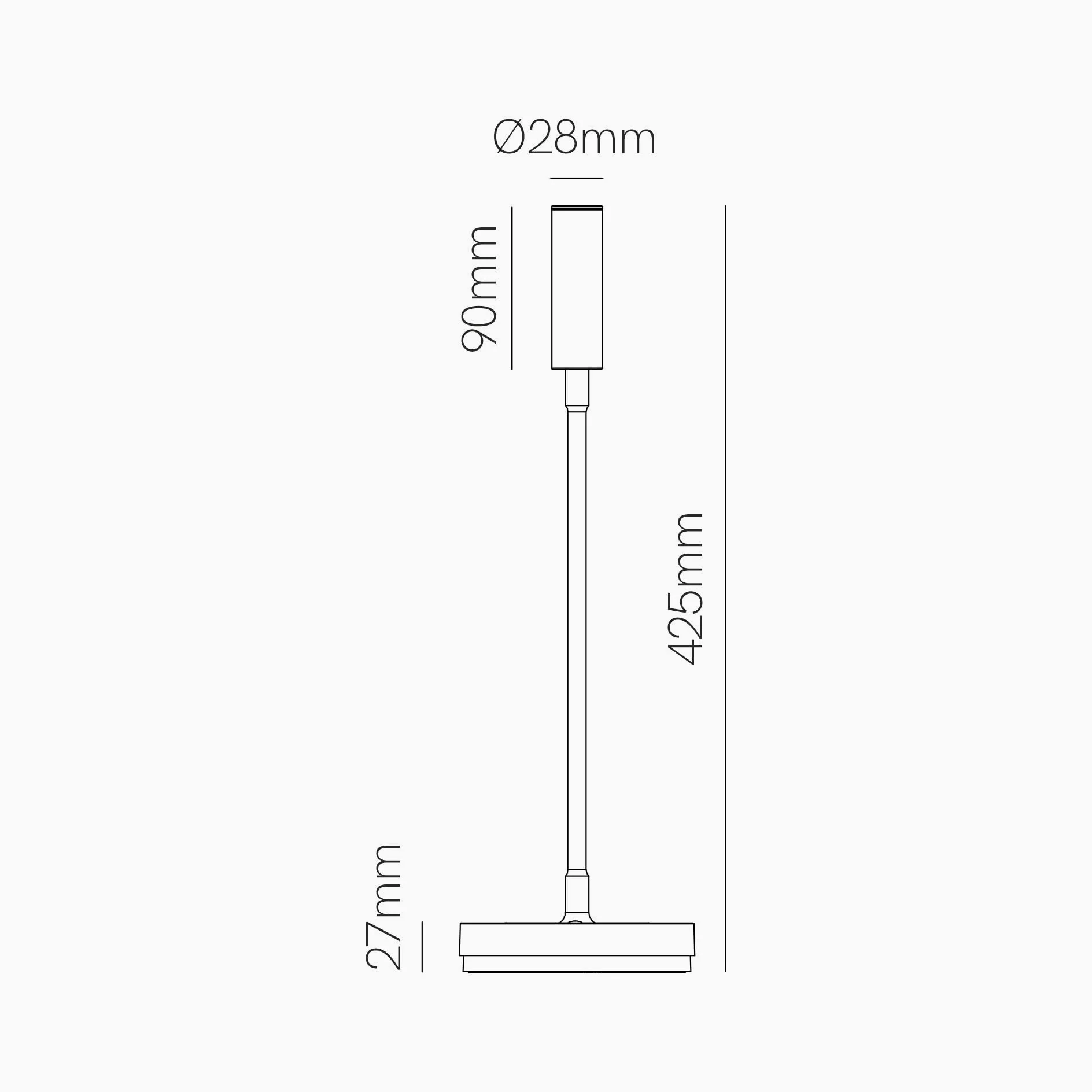 Beneito Faure Lampada da Tavolo Led Stem - 5W, Luce calda, Per scrivania, lettura e comodino, Ricarica Wireless, Testa Orientabile - Colore Nero