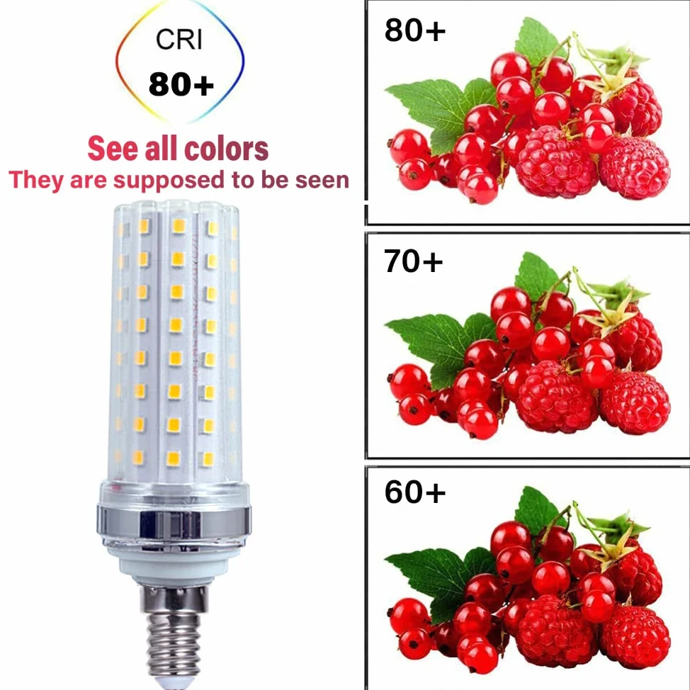 RYTM Lampadine LED, lampadina a mais con base E12/E14, 16 W 1000 LM, 20 W 1300 LM, equivalente a 160/200 Watt, 3000 K 4000 K 6000 K Non dimmerabile CA 85 V ~ 265 V (confezione da 10)