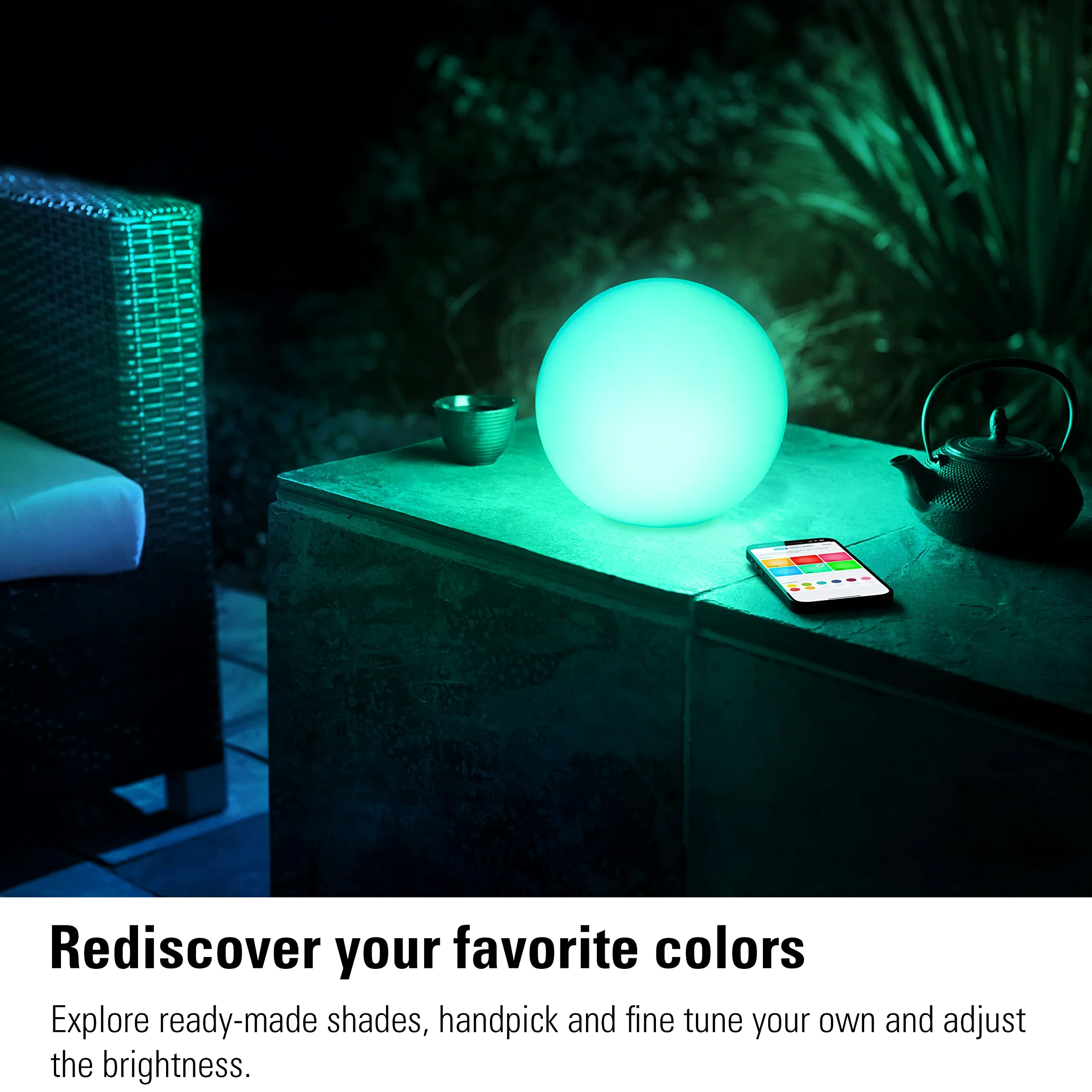 EVE Flare - Lampada LED portatile intelligente con tecnologia Apple Home, resistenza all'acqua IP65 e ricarica wireless, Bluetooth & Thread
