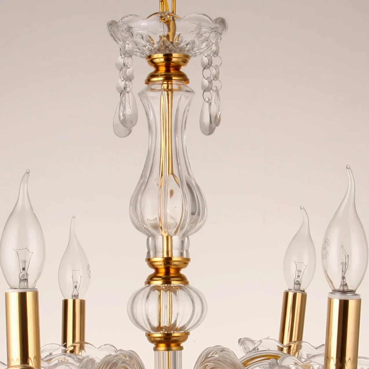 Ridgeyard Classico 6 Luci Pampille Lampadario Vetro K9 Cristallo Lampada Da Soffitto Lampada Apparecchio