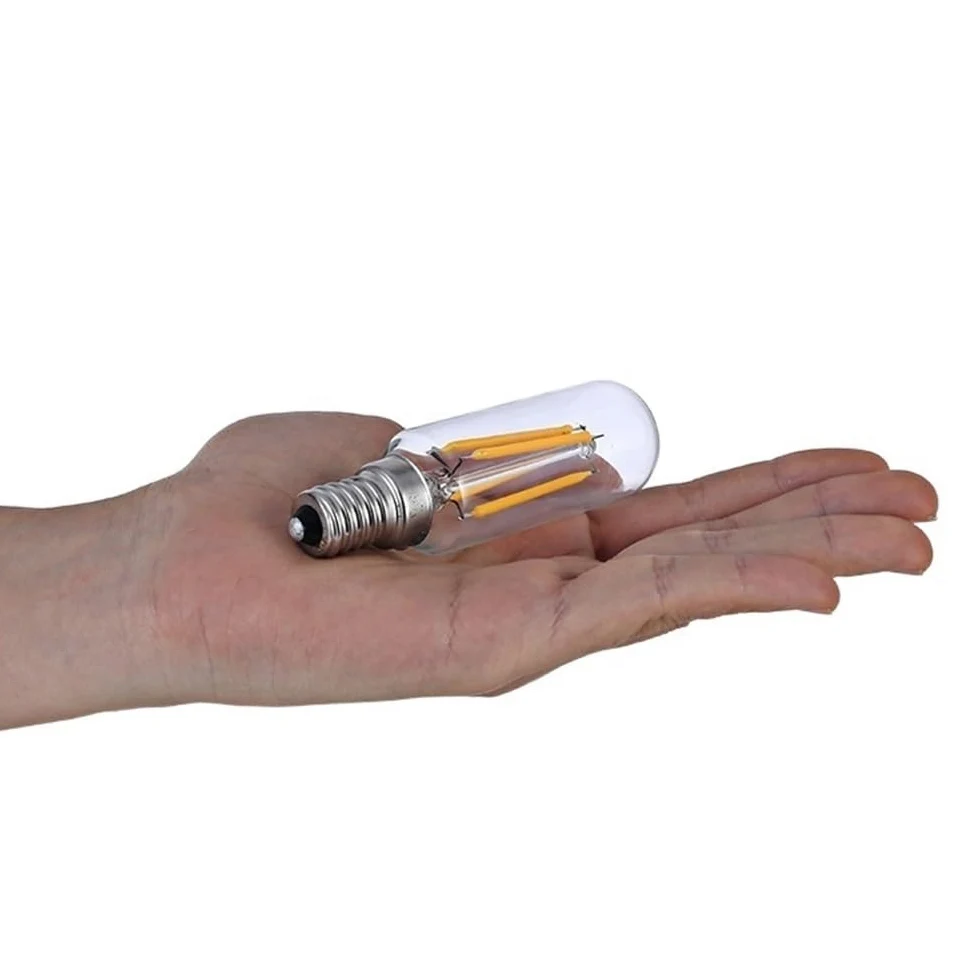 YSJX Lighting, Confezione da 100, Lampada LED a Filamento Lungo AC220V E14 T20 2W/4W/6W Edison Lampadine LED Lampada da Parete Lampadine per la casa(6000K cool white,220V 6W)
