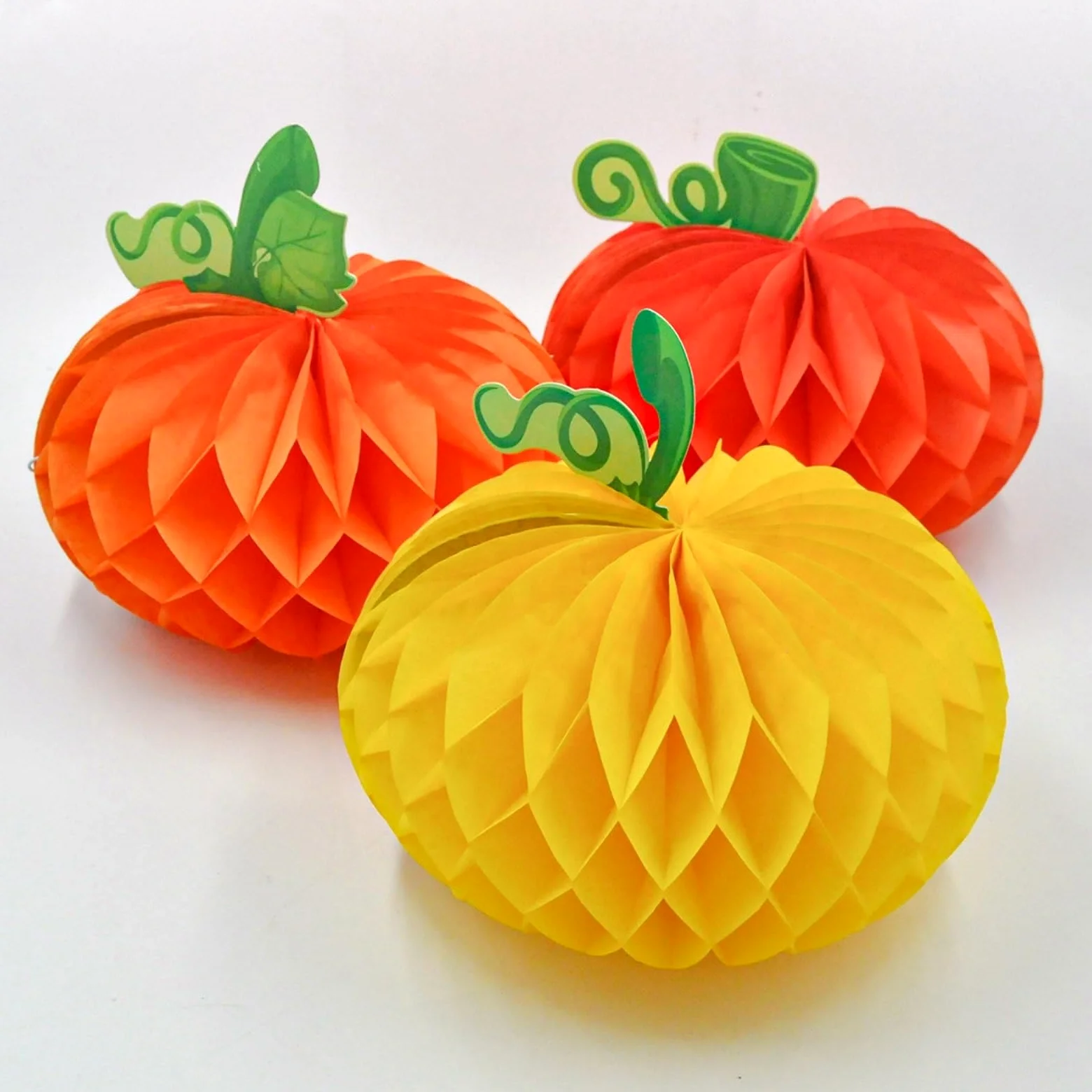 Lanterna, Set di 3 lanterne carta a forma zucca
