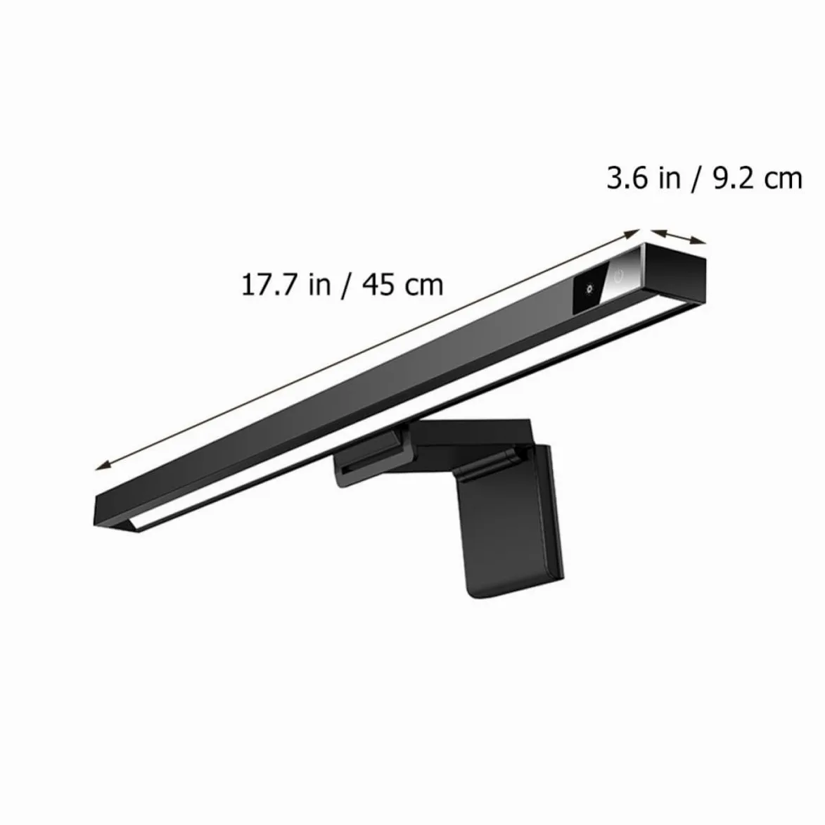OSALADI Lampada per Monitor Nero in Abs Protezione Vista e Aumento Efficienza Lavoro per Gaming Computer e Uso Domestico