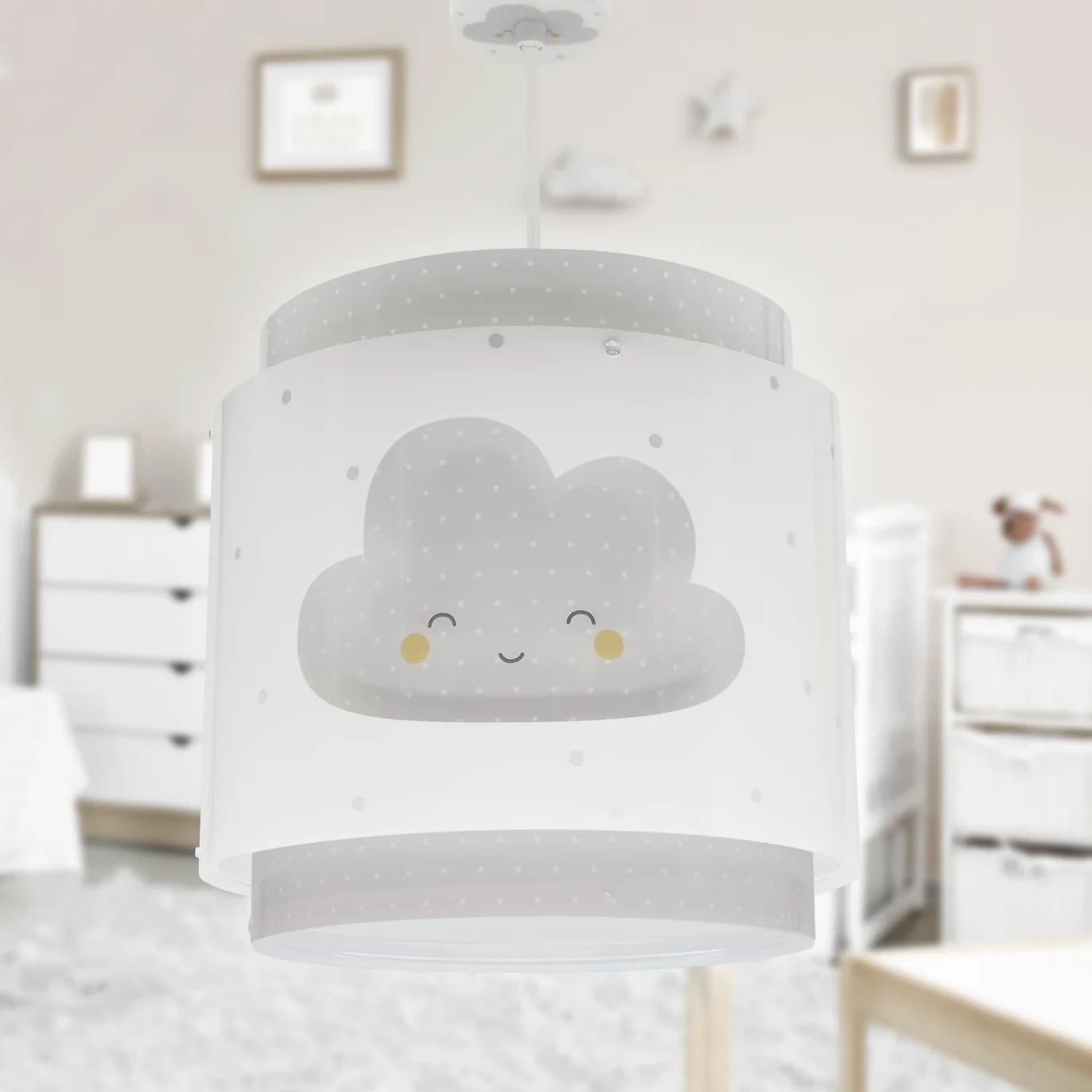 Dalber Lampada da soffitto a sospensione per bambini Baby Dreams Nuvola grigia