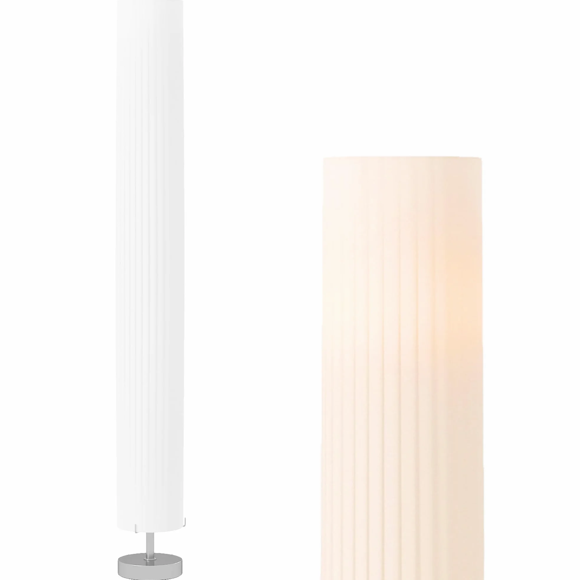 HOMCOM Lampada da terra soggiorno paralume poliestere, 2x E27 | Lampada da terra con interruttore a pedale, base in acciaio, lampada a stelo per camera da letto, ufficio.