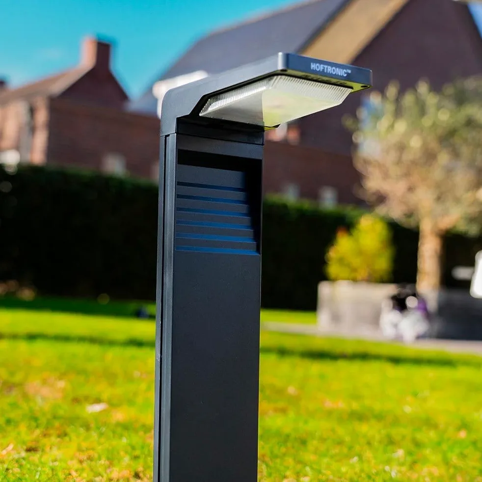 HOFTRONIC Maine 2-pack - Lampada solare da esterno, IP65, impermeabile, illuminazione solare per esterni, faretto solare per giardino, cortile, vialetto, percorso, marciapiede, terrazza