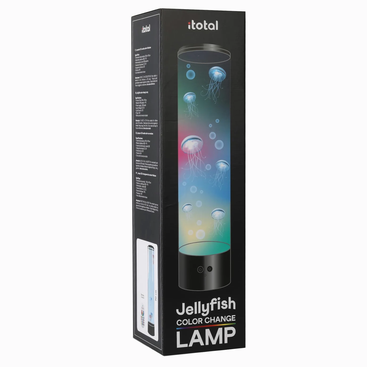 I-TOTAL® - Lampada Medusa con telecomando cambia colori 70 cm