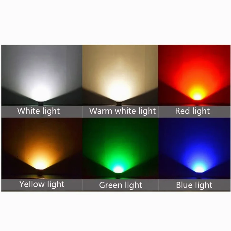 Faretto a LED per Piscina Impermeabile IP68, Lampada da Paesaggio a Luce Notturna, luci subacquee in Acciaio Inossidabile per fontane, stagni, acquari, Piscine (3W/6W/12W/15W)