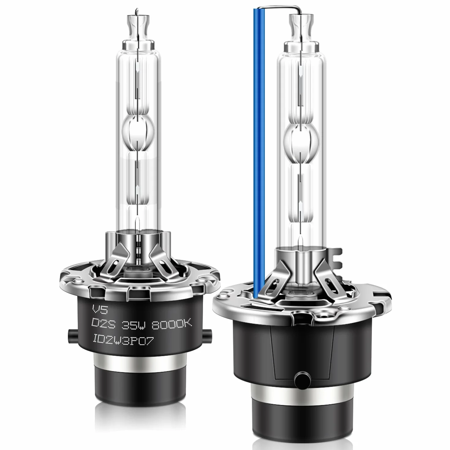 Erato D2S Lampadine Xenon HID per Faro 35W 8000K Lampadine Xenon Kit di Conversione HID con Base Metallica Stent Lampadine Automobili, Sostituzione di Luci Alta Bassa Luce Confezione da 2