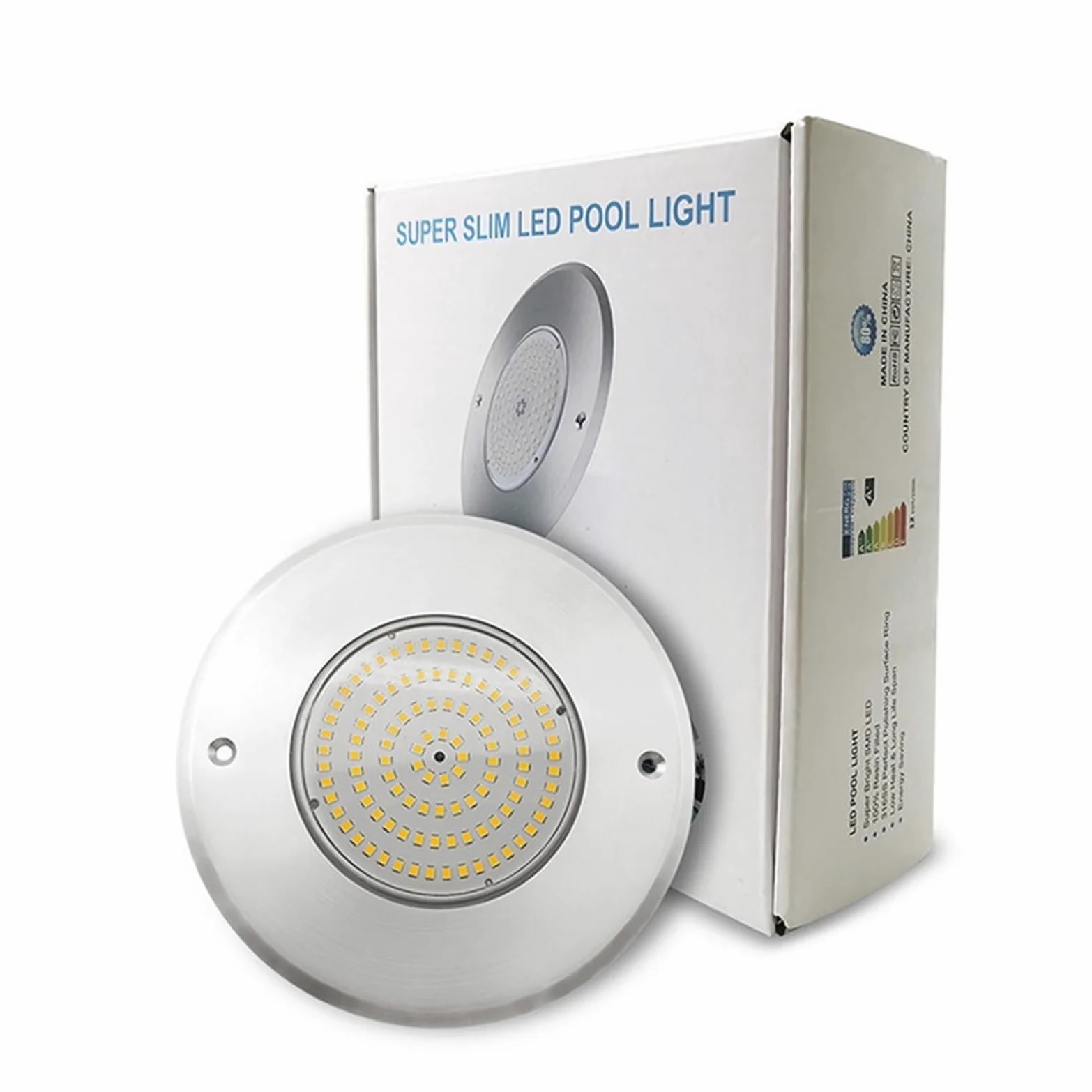 EDEDE Luci Piscina, Swimming Pool Light 18W 25W 35W Ultra-Thin Wall-Mounted Stainless Steel Underwater Waterproof Landscape(Groen,45W)