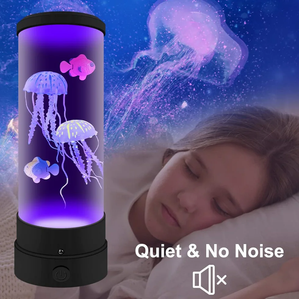 Medusa Lampada Lava Led, Tranquilla Stato d'animo Medusa Acquario, 16 Colori che Cambiano Telecomando Lampada Elettrica per Meduse per Decorazioni per la casa e Regali per Adulti e Bambini