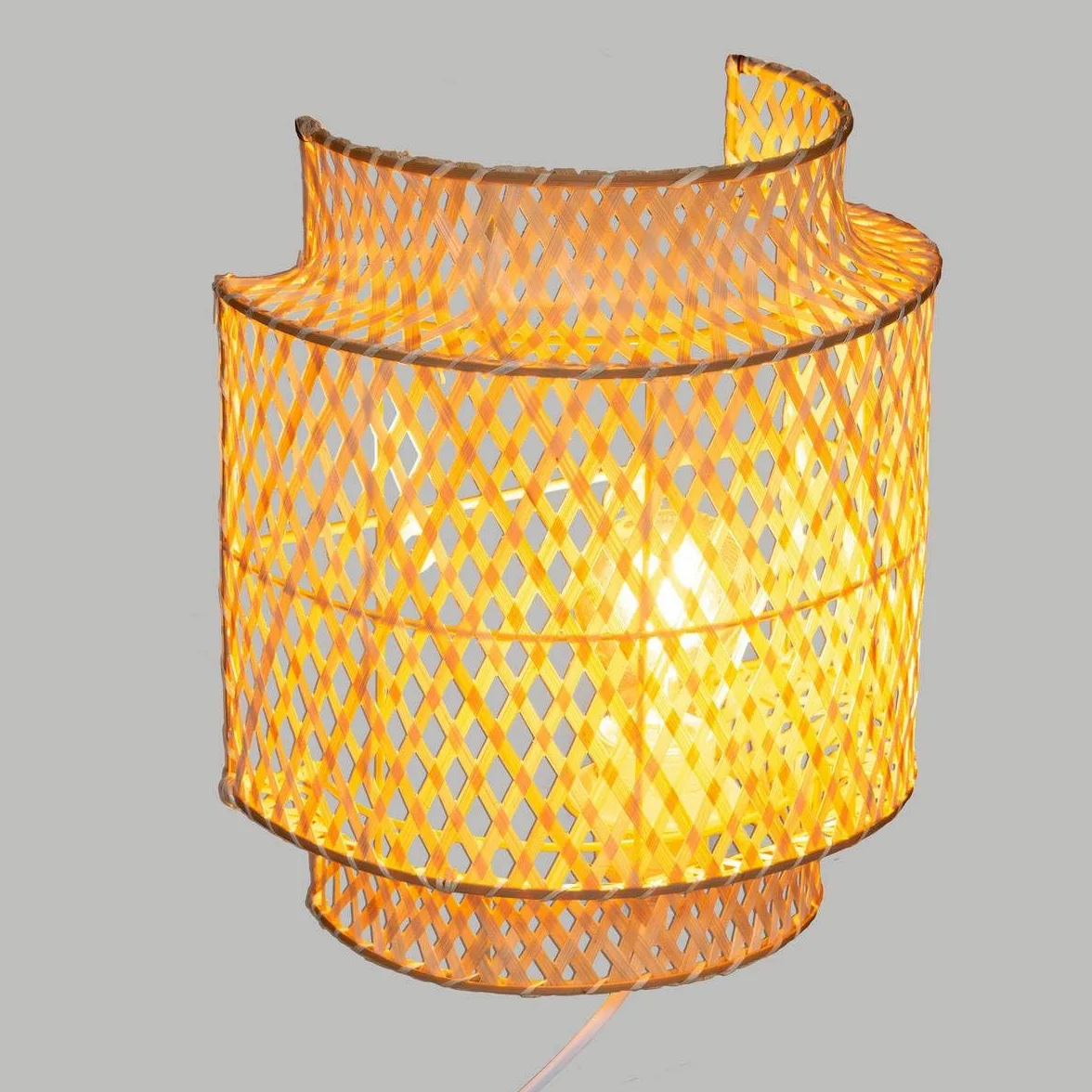 Atmosphera - Lampada da parete Liby - Bamboo D23 cm