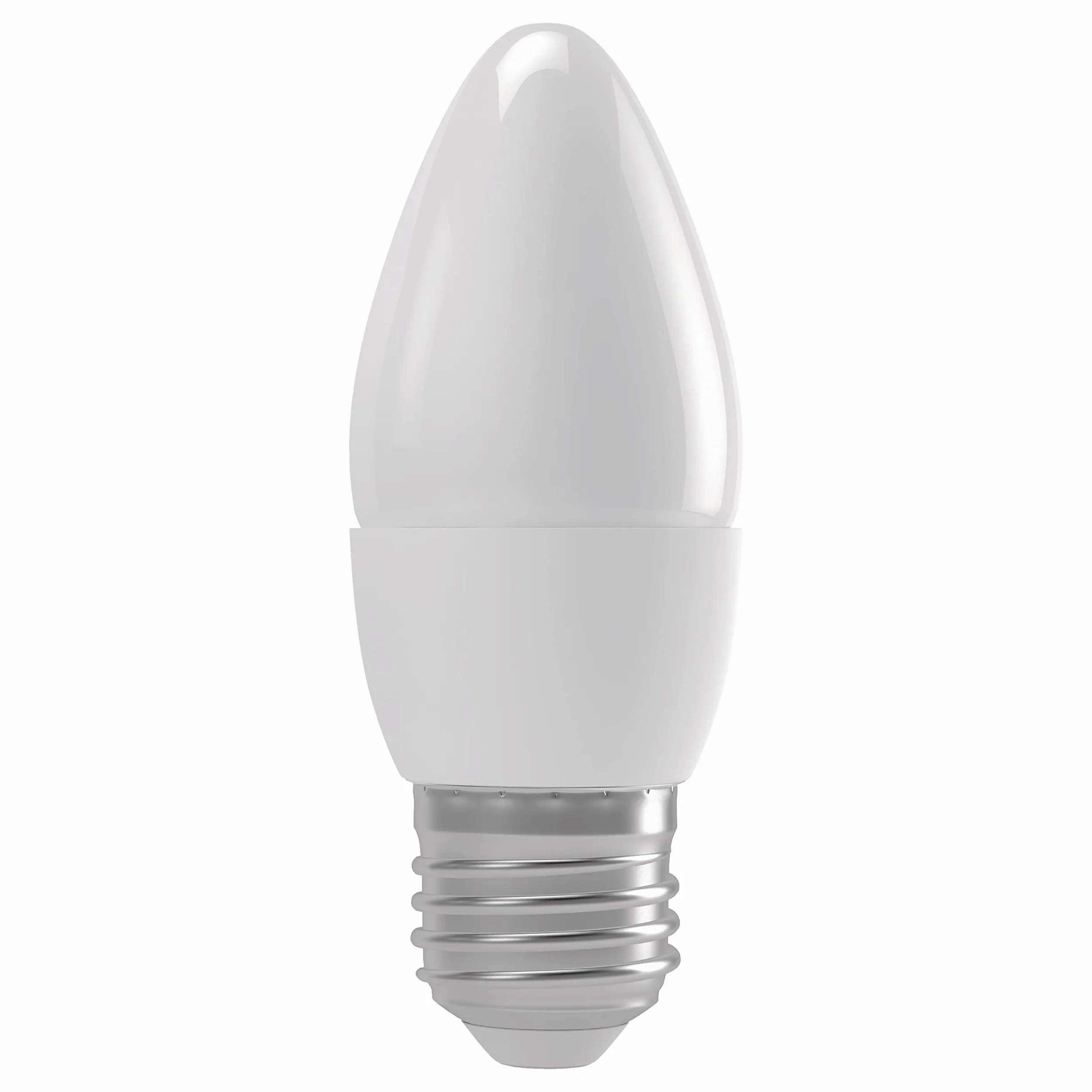Emos * Model A +, lampadina a LED Candle 6 W E14 bianco caldo, vetro, 6 Watts, E27, trasparente, 3,8 x 3,8 x 13 cm