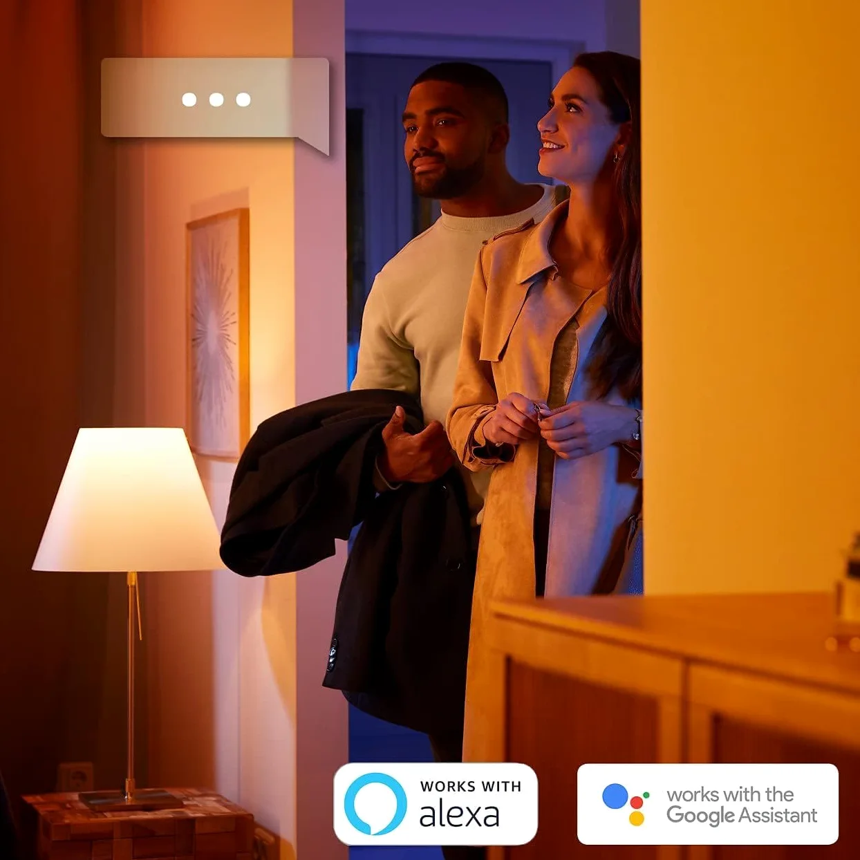 Philips Hue White and Color Ambiance Starter Kit 2 Lampadine Smart con Bluetooth Attacco E27 e un Bridge Hue per Controllo del Sistema
