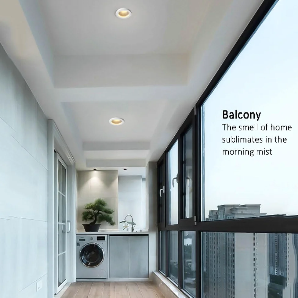Confezione Da 4 Faretti Da Incasso A LED 4CCT, Faretti Da Incasso A Soffitto A LED Selezionabili 3000K/4000K/6000K, Luce Da Doccia Impermeabile IP65, Soffitto Per Faretto Da Bagno