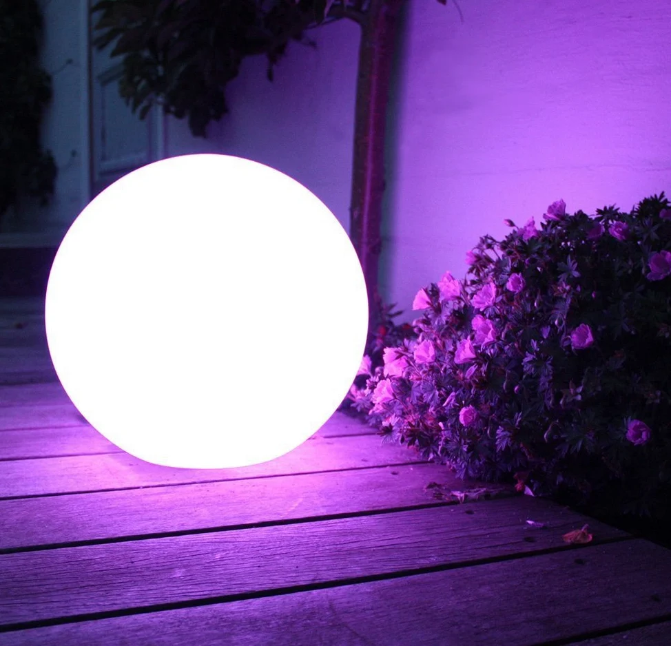 Green Blue Torce da giardino lampada solare sfera (Colore, 4 pezzi - 15cm)