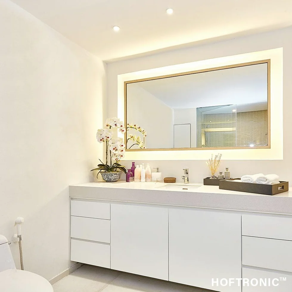 HOFTRONIC 6 faretti LED dimmerabili Nola - Bianco - 5 Watt - 2700K Luce calda - IP65 per interni ed esterni