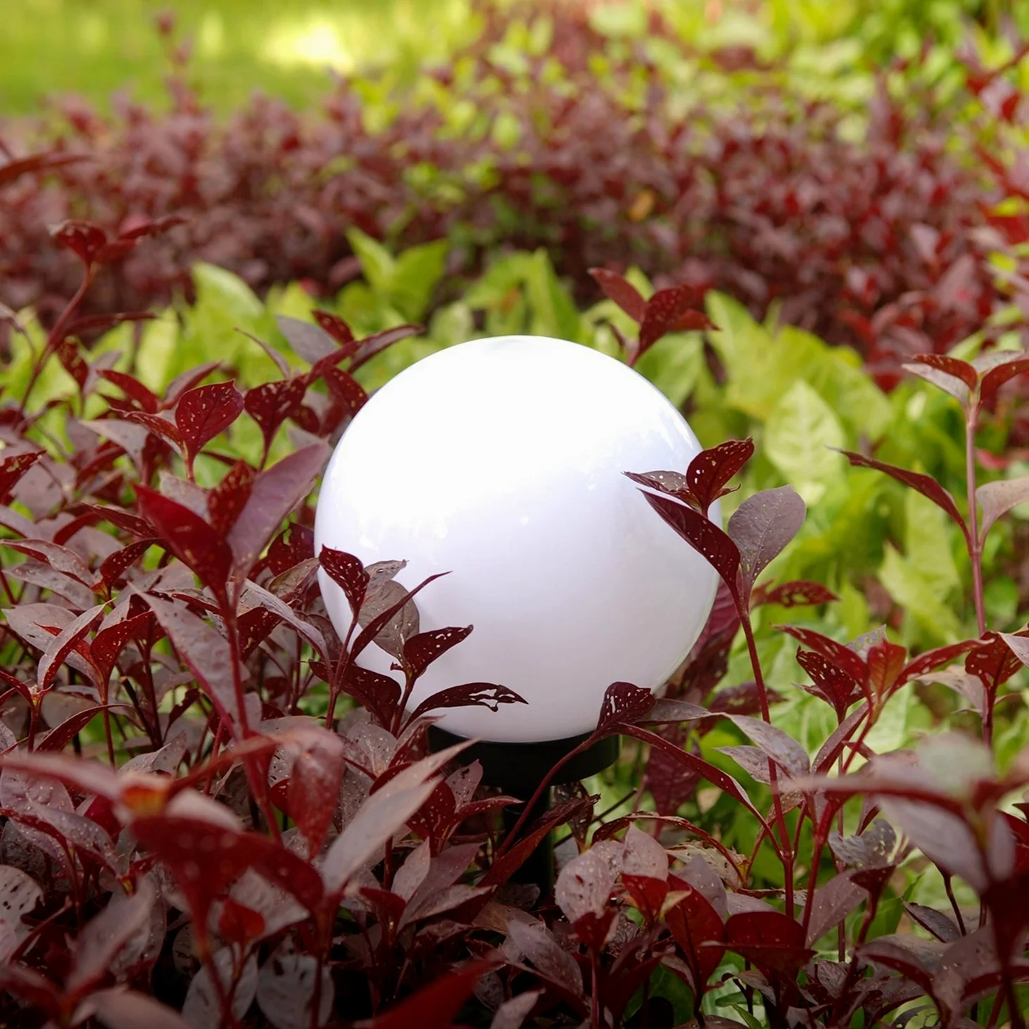 Green Blue Torce da giardino lampada solare sfera (Colore, 4 pezzi - 15cm)