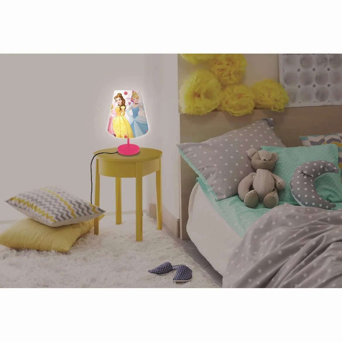 Lexibook Disney Princess - Lampada datavolo, Luce decorativa con Disney Princess - LT010DP