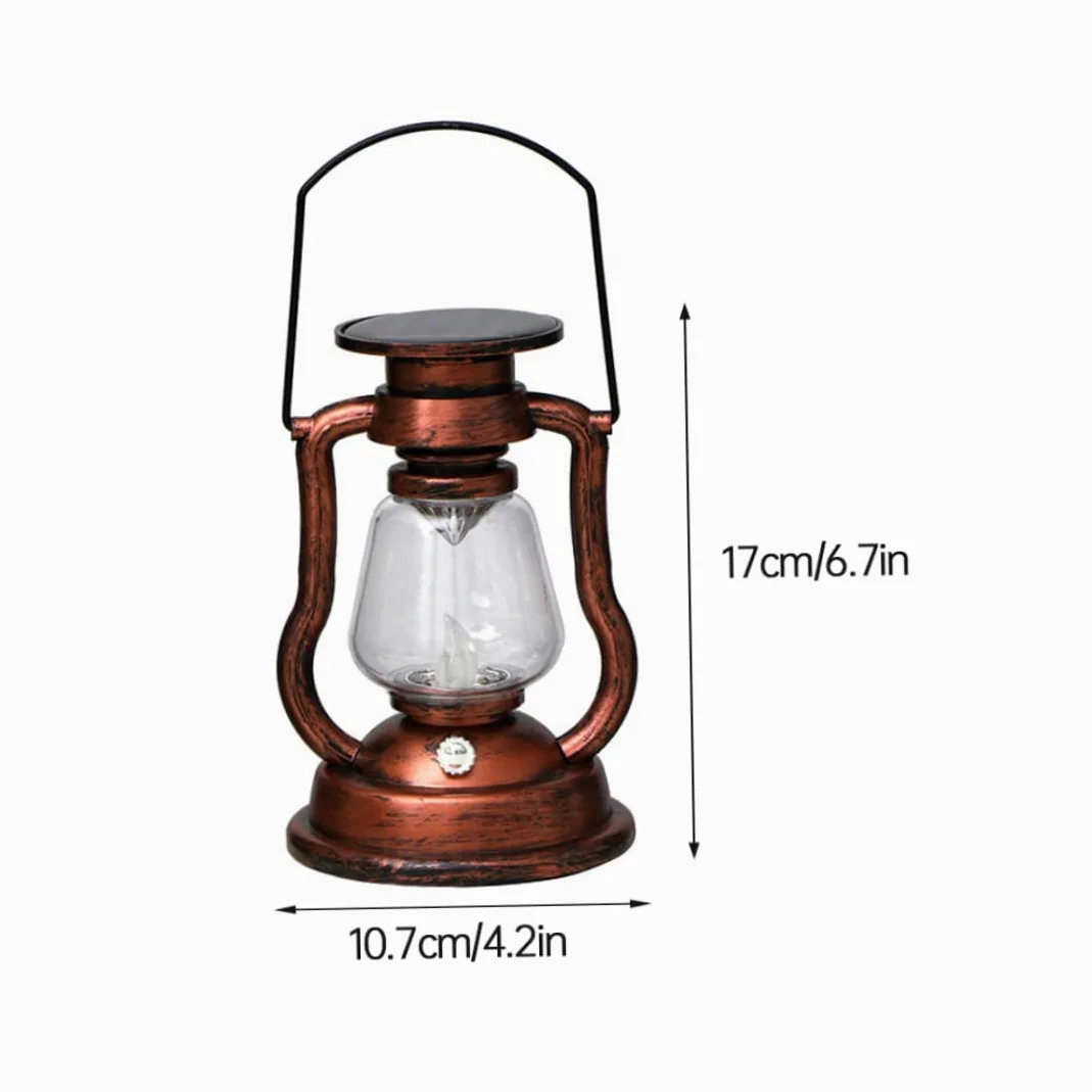 Lampada Tavolo retrò retrò di Lanterna Solare Vintage Lights Bronzo Vintage